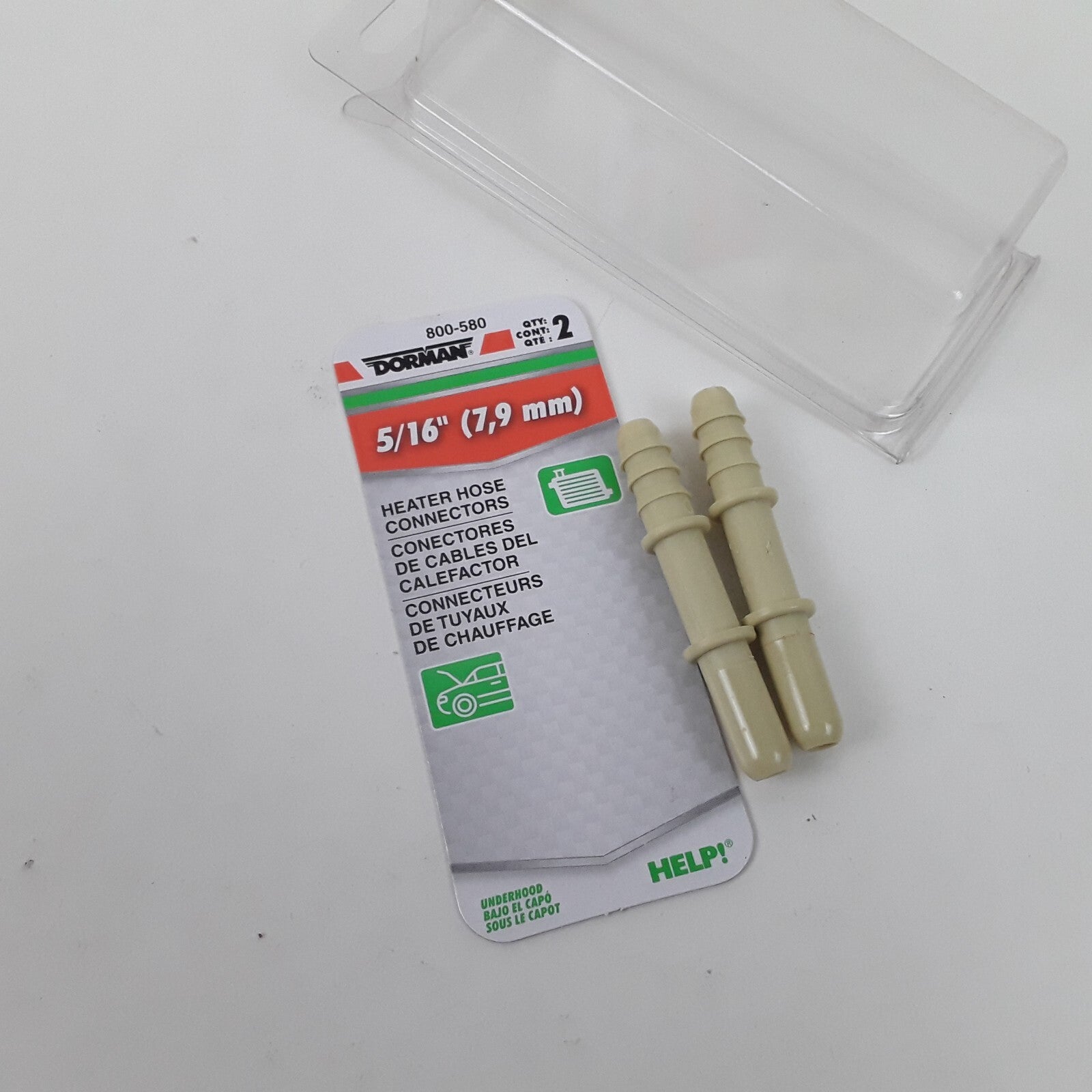 Dorman 800-580 5/16 In. Heater Hose Connector, Straight To 5/16 In. Barbed