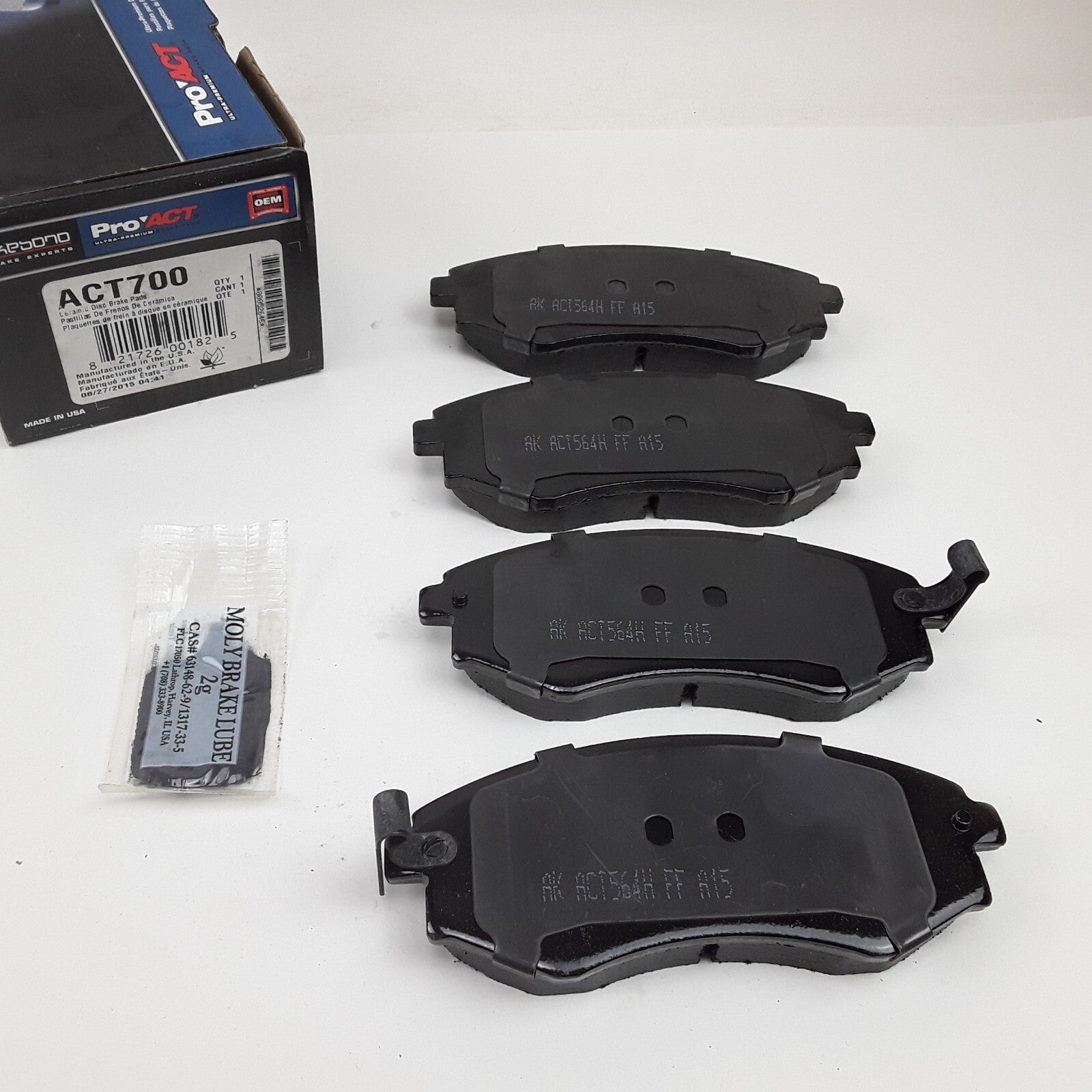 Front Brake Pad Fits Kia Optima 2001-03 Hyundai Tiburon Elantra Sonata 1992-2006