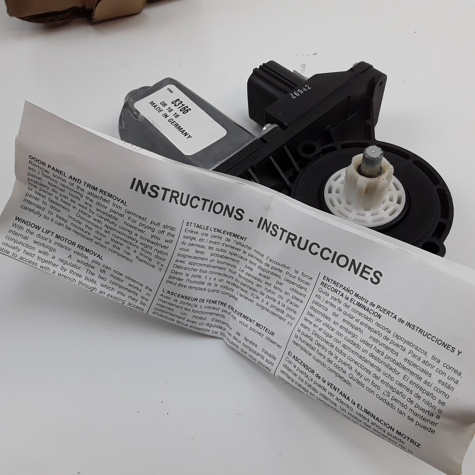 ACI 83166 Front Left Power Window Motor Fits Lincoln Navigator (2003 2004-2006)