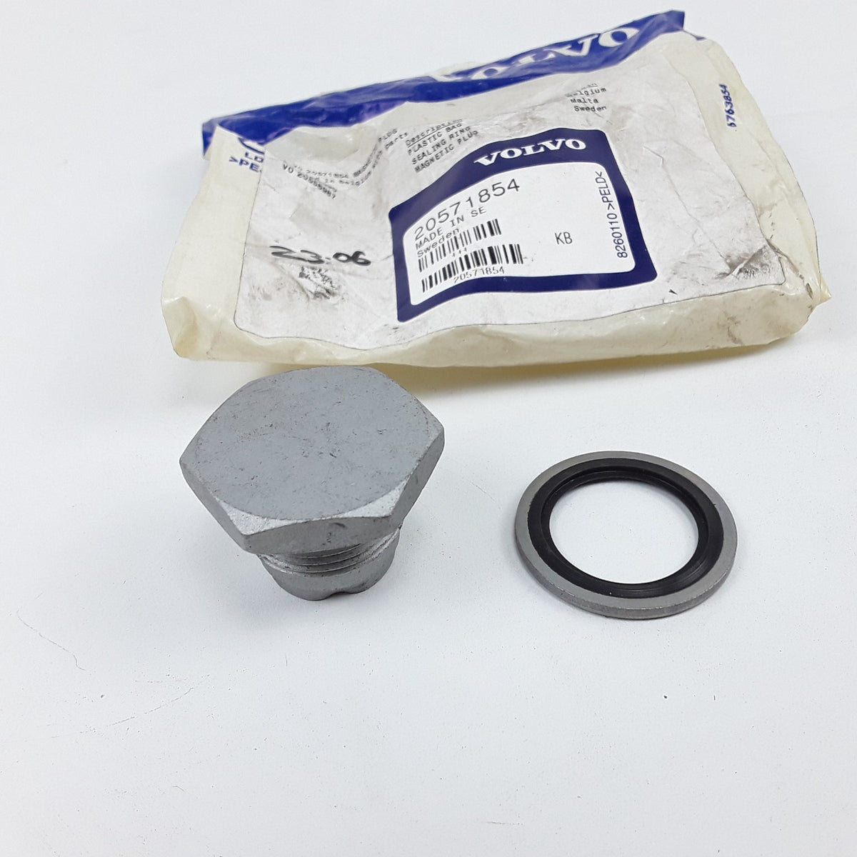 OEM Volvo 20571854 Engine Oil Pan Bolt Magnetic Plug 20579690,20556987 Fits Mack