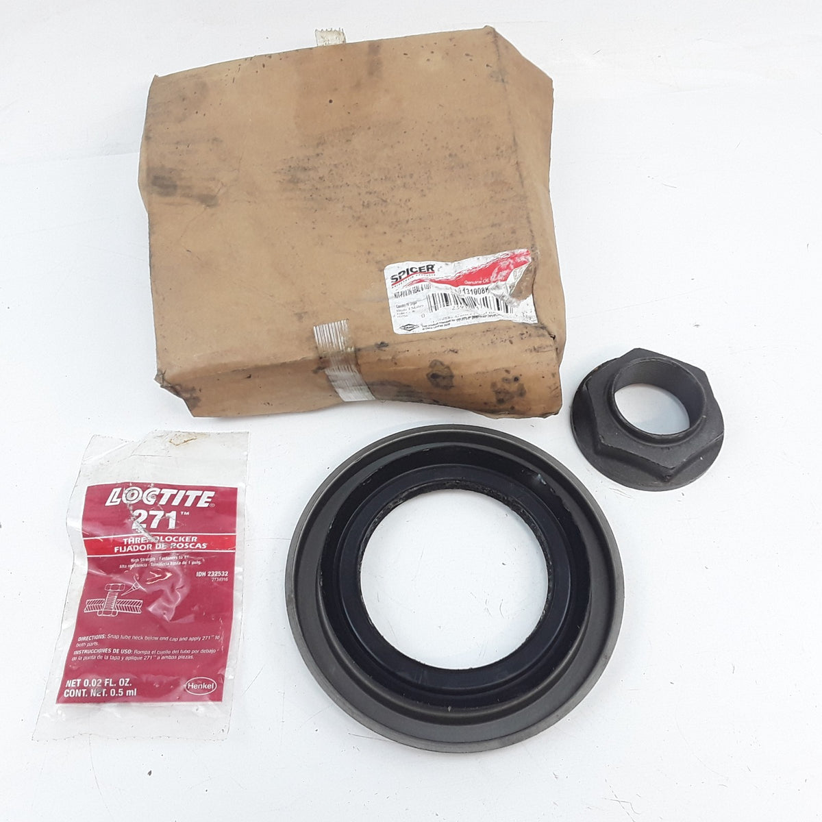 Dana Spicer 131008K Pinion Seal and Nut Fits Dana D170 D190 Differential Engines
