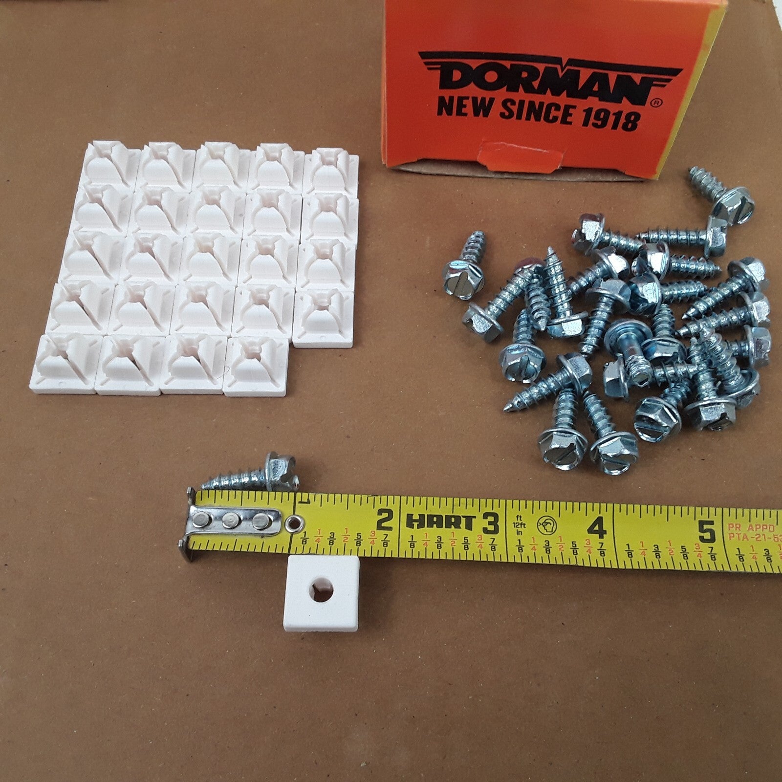 Direct replacement Car Truck License Plate Fasteners- No. 14 x 3/4 In Pack of 25