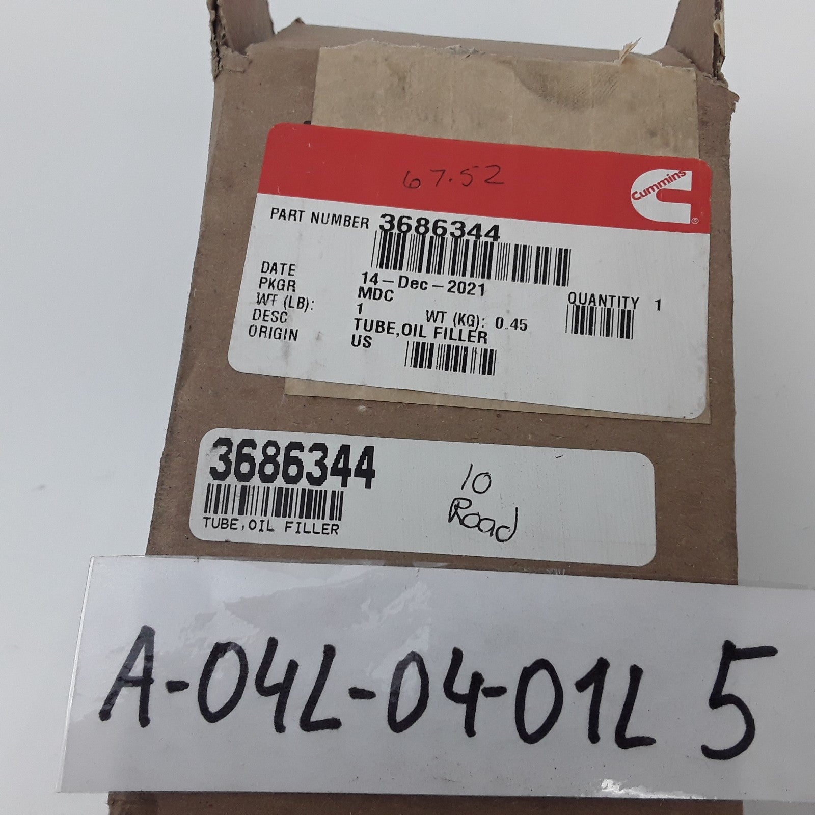 Engine Oil Filler Tube Fits Cummins EPA13 15 Liter ISX QSX Engines OEM 3686344