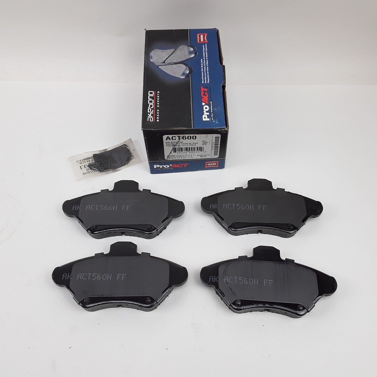 Front Disc Brake Pad Assembly Fits Ford Mercury 1993 1994 1995 1996 1997 1998