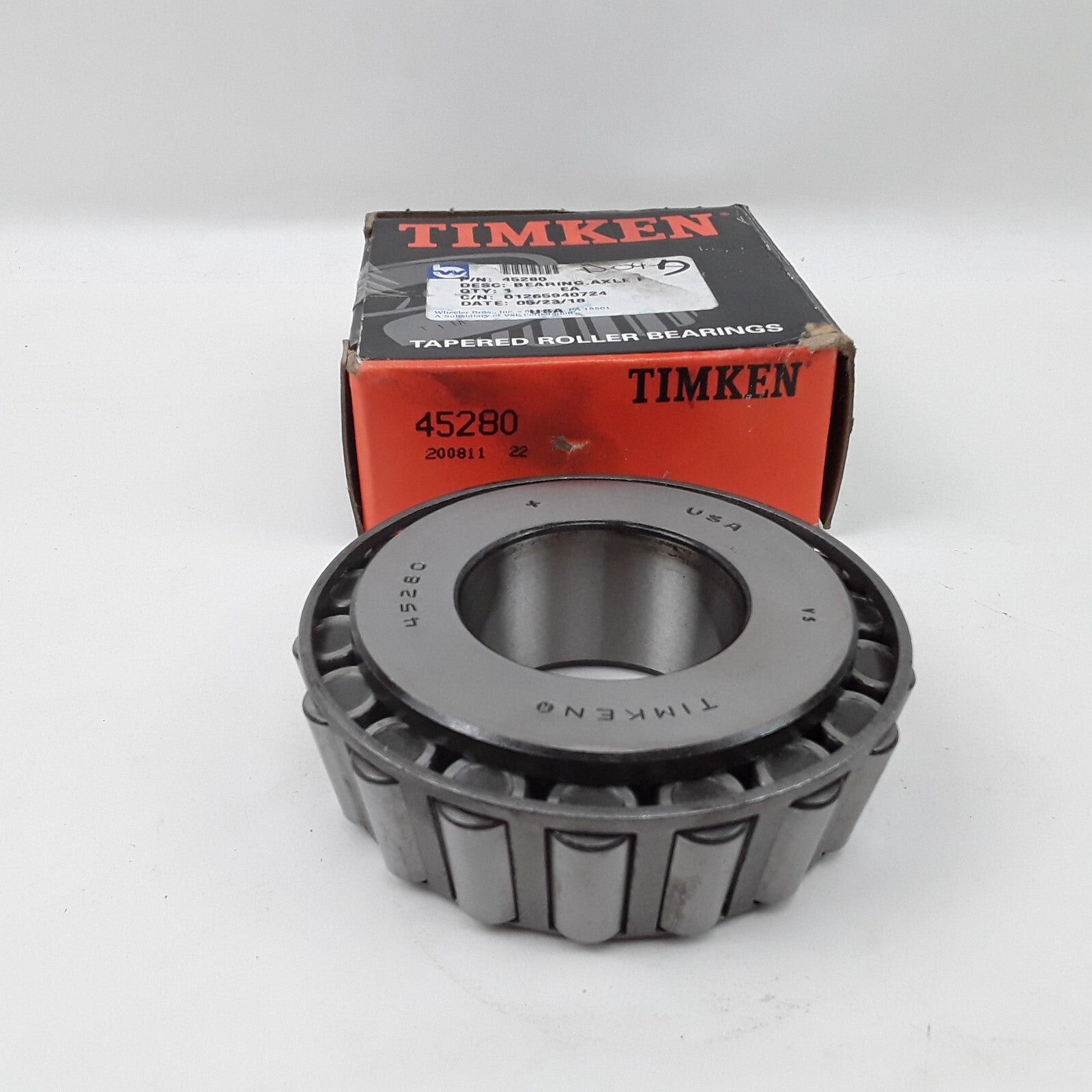 Timken 45280 - Tapered Roller Bearing For Heavy Duty Truck Bearing Cone