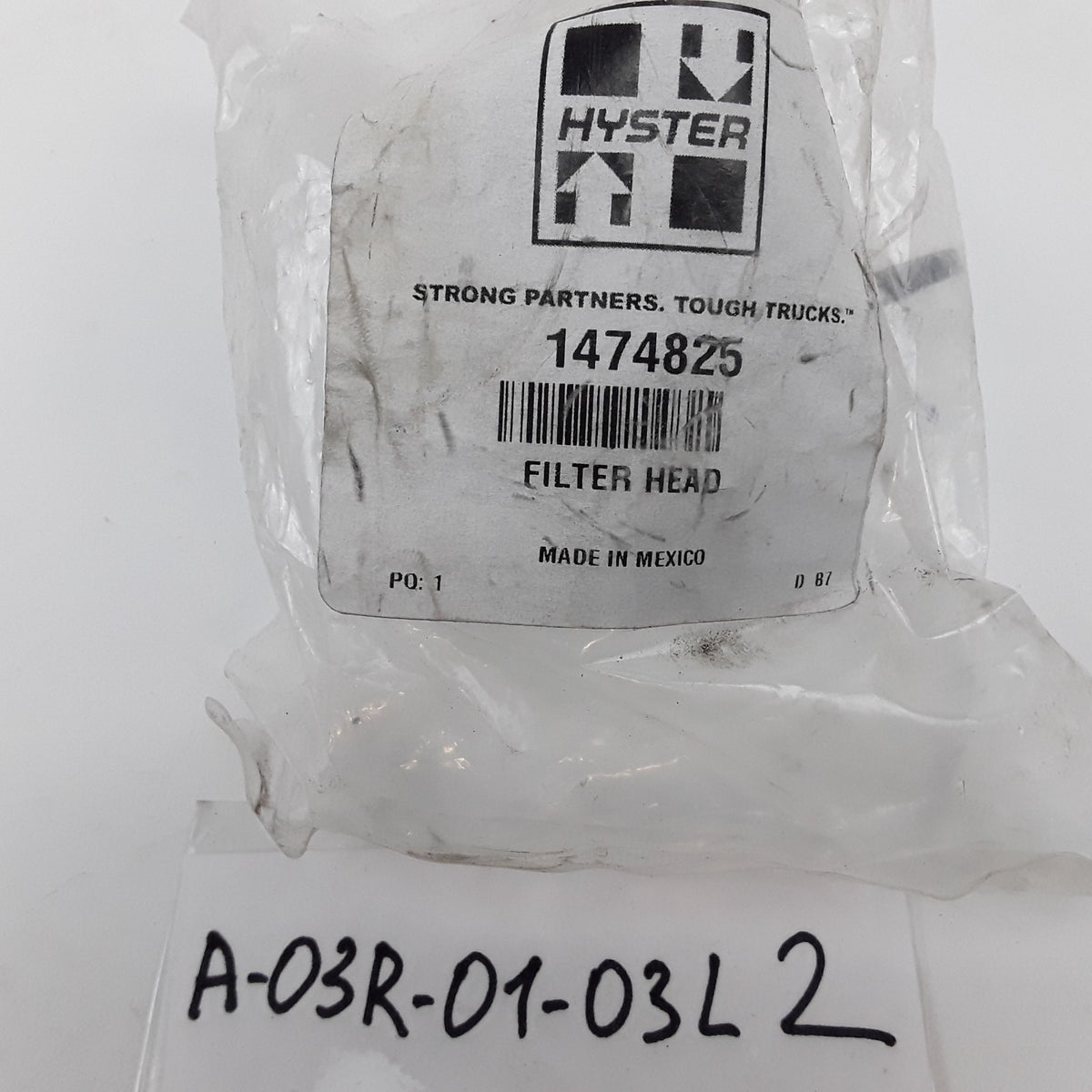 Hyster 1474825 Hydraulic Filter Head Assembly For Forklifts