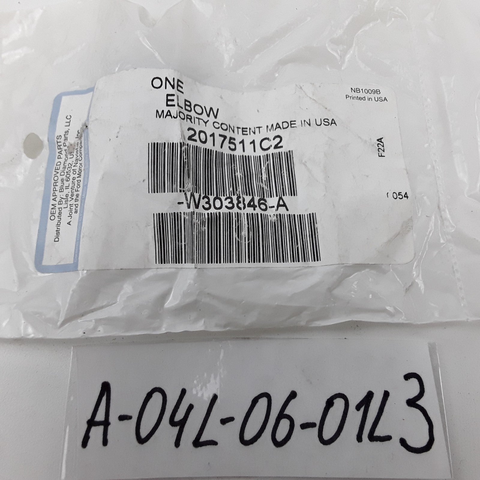 OEM International 2017511C2 Elbow 90 Degree 1/4 MP X 3/8 PTC For Navistar Truck