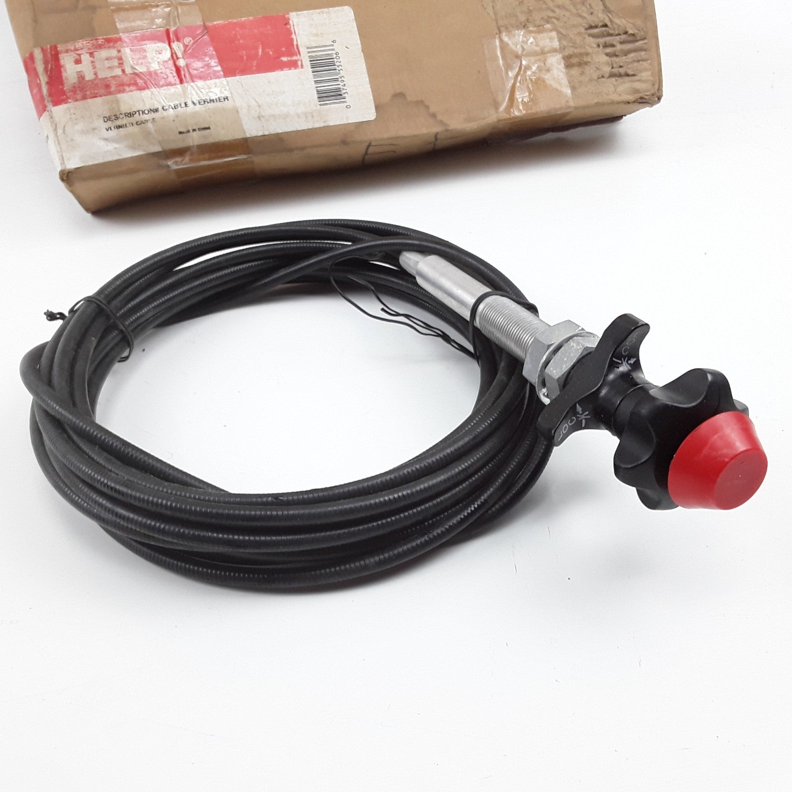 Dorman 55206 Multi-Purpose Control Cables With 2 In Black Knob 25 Feet Length