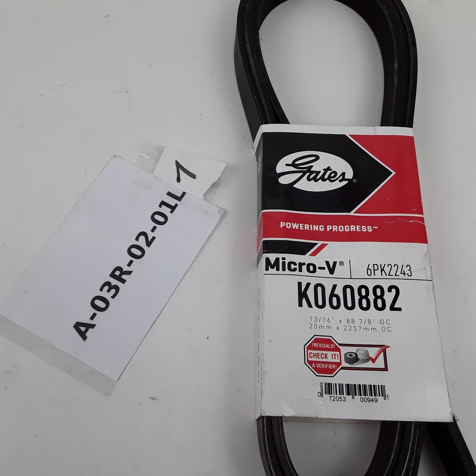 Micro-V Serpentine Drive Belt Fits Chevrolet Malibu 2004 06 Dodge Dakota 2000 03