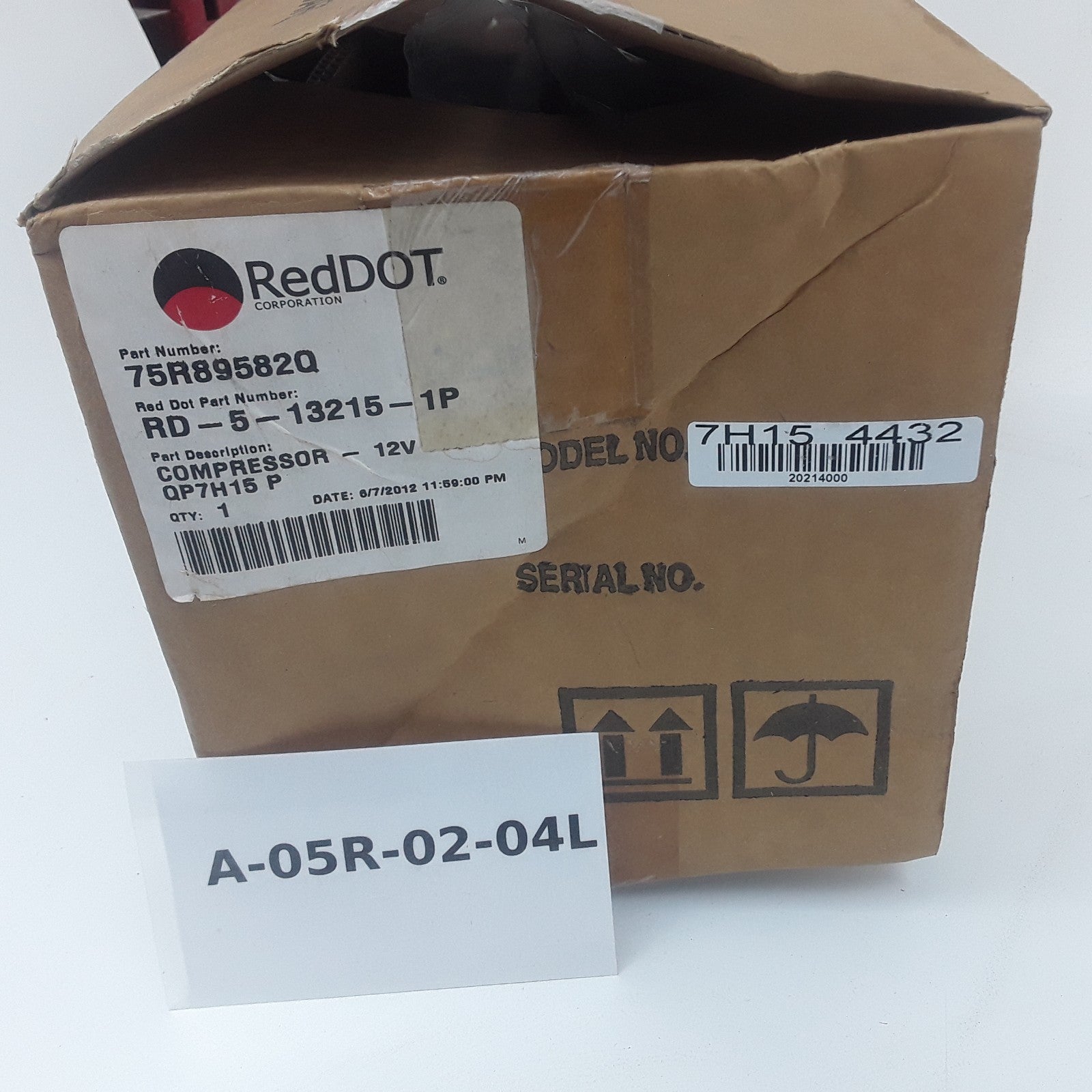 Red Dot 75R89582Q A/C Compressor Assembly Heavy Duty Fits Kenworth T600A (2007)