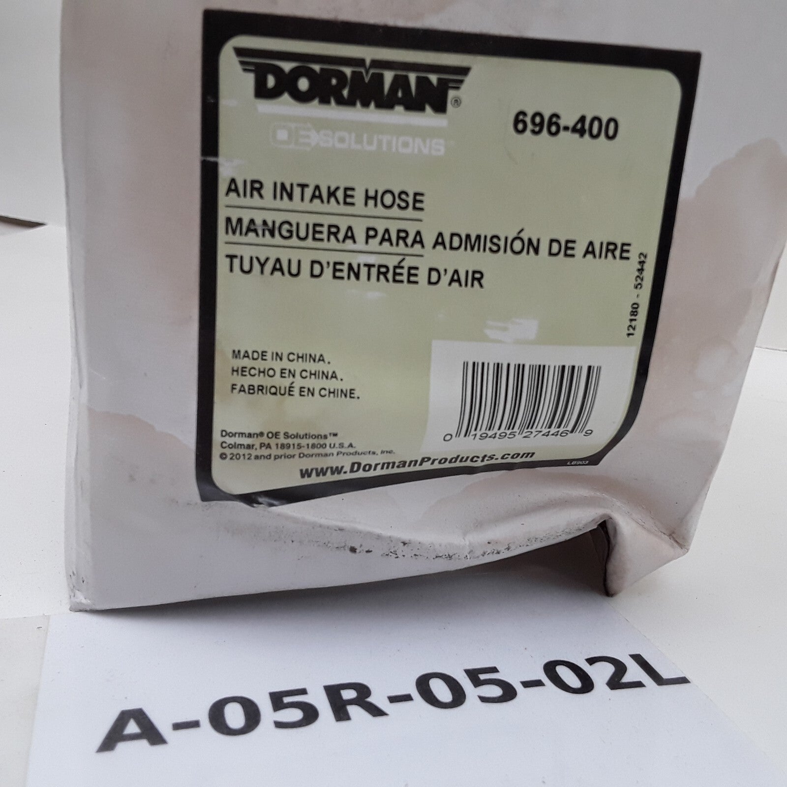 Dorman 696-400 Engine Air Intake Hose Fits Kia Sephia Spectra 1998 1999-2004