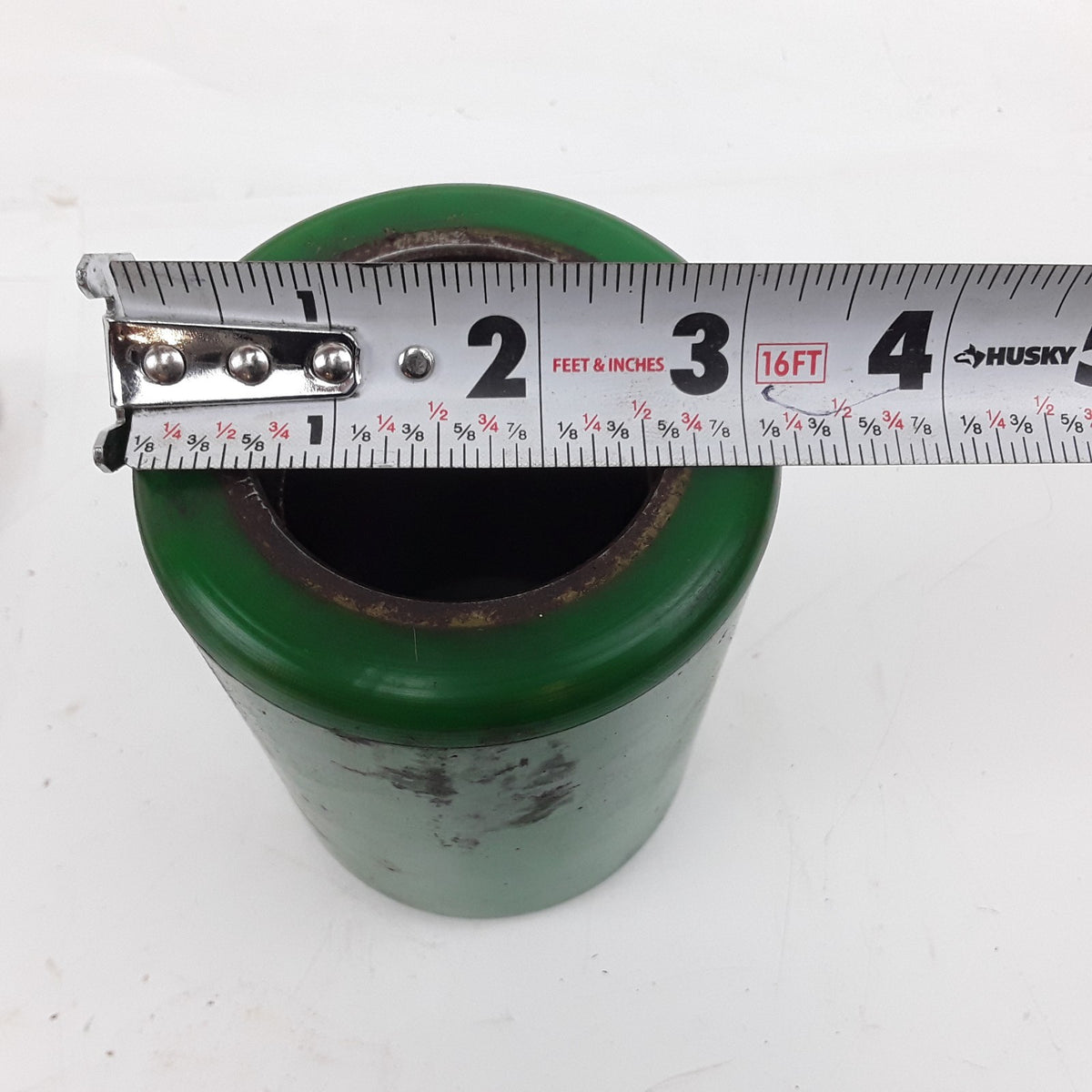 3-1/4" x 4-1/2" Polyurethane Industrial Roller Wheel 2" Bore Green