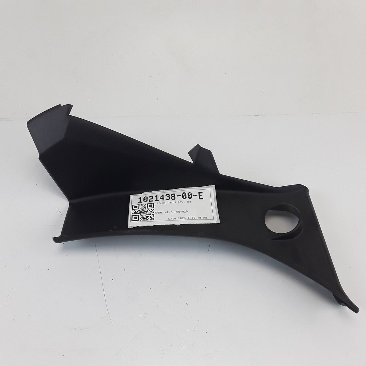 Model S 2012-2021 RH Trunk Liftgate Trough Interior Trim 1021438-00-E OEM