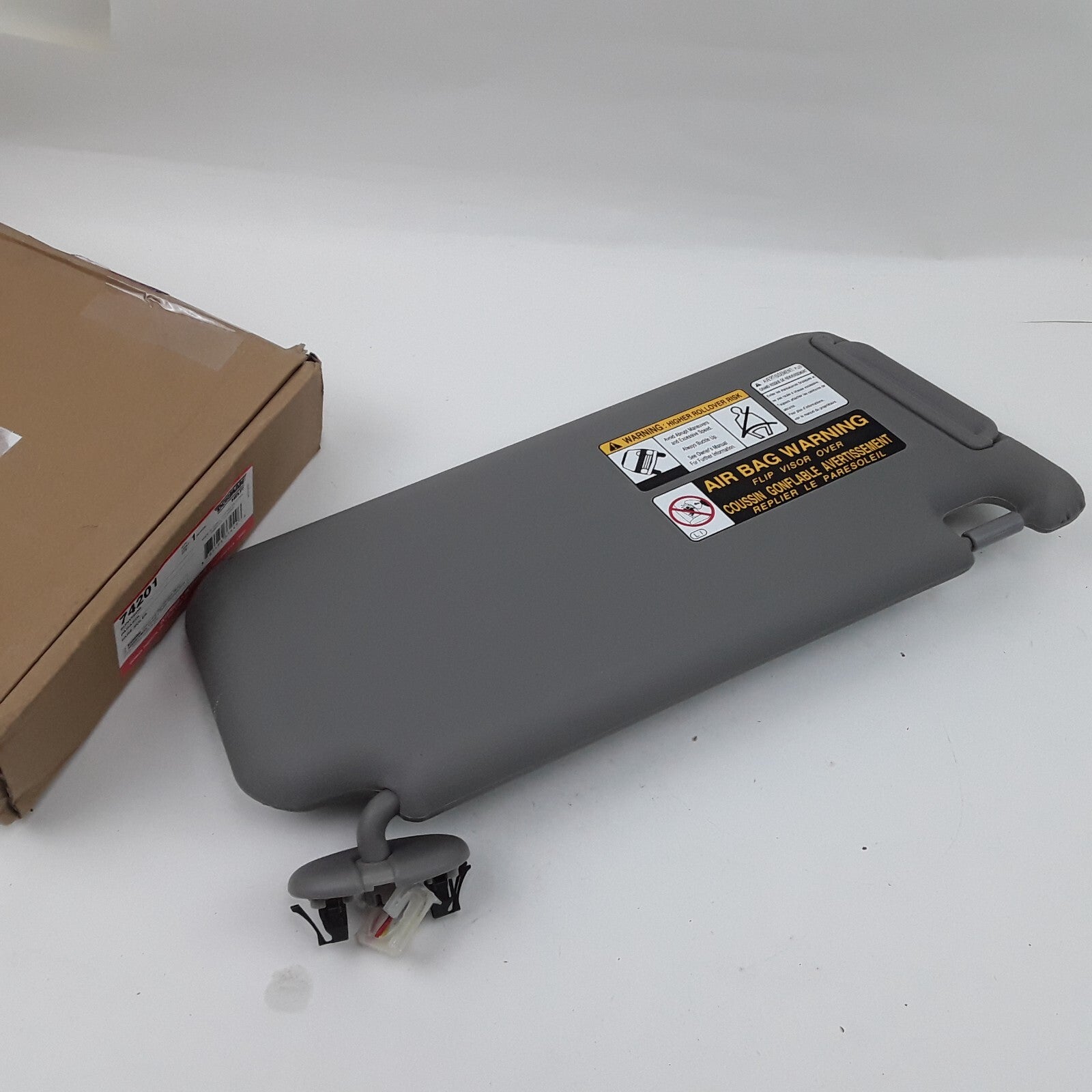 Dorman 74201 Left Sun Visor Assembly Gray Fits Toyota RAV4 2006 2007 2008 2009