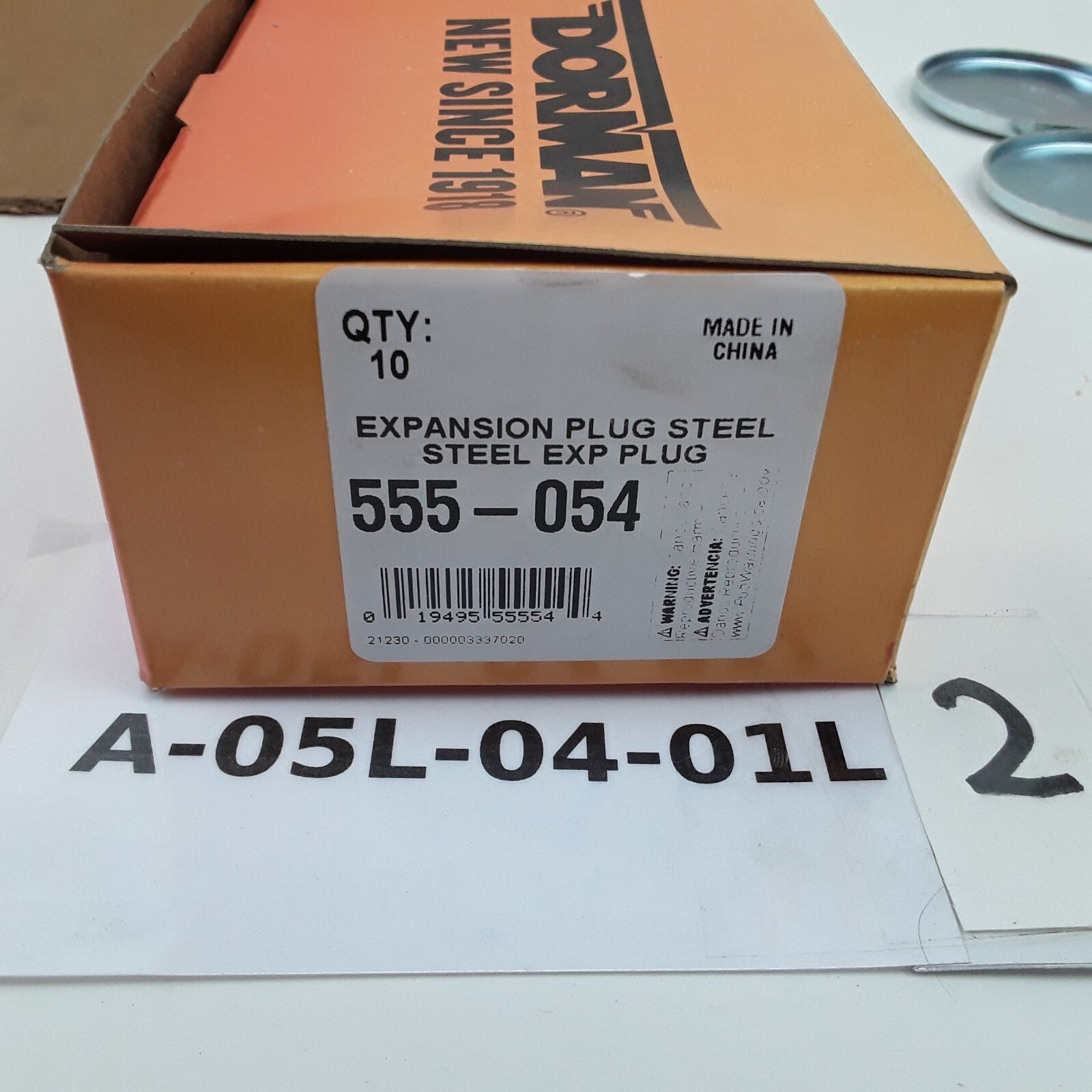 10 Steel Reverse Taper Cup Expansion Plug 3/8 In SC 0.310" Fits Mercury, Ford