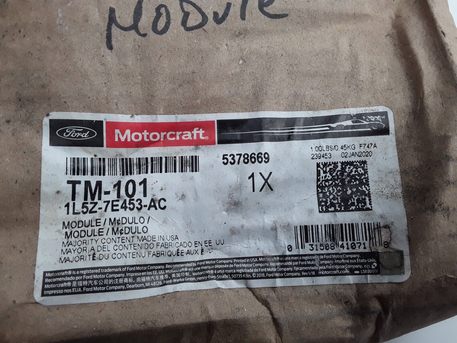 Transfer Case Control Module Motorcraft TM-101 For Ford Ranger 2001-05,Exp Sport - HotCarParts