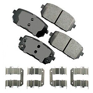 Akebono ACT1296 Rear Ceramic Disc Brake Pad Set Fits Kia Rondo 2007 2008-2012