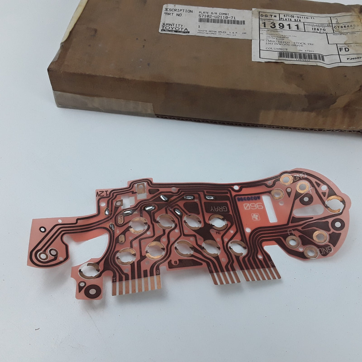 Plate Sub-Assembly Combi For Toyota Forklifts 62-6FDU20, 62-6FDU25, 62-6FDU30
