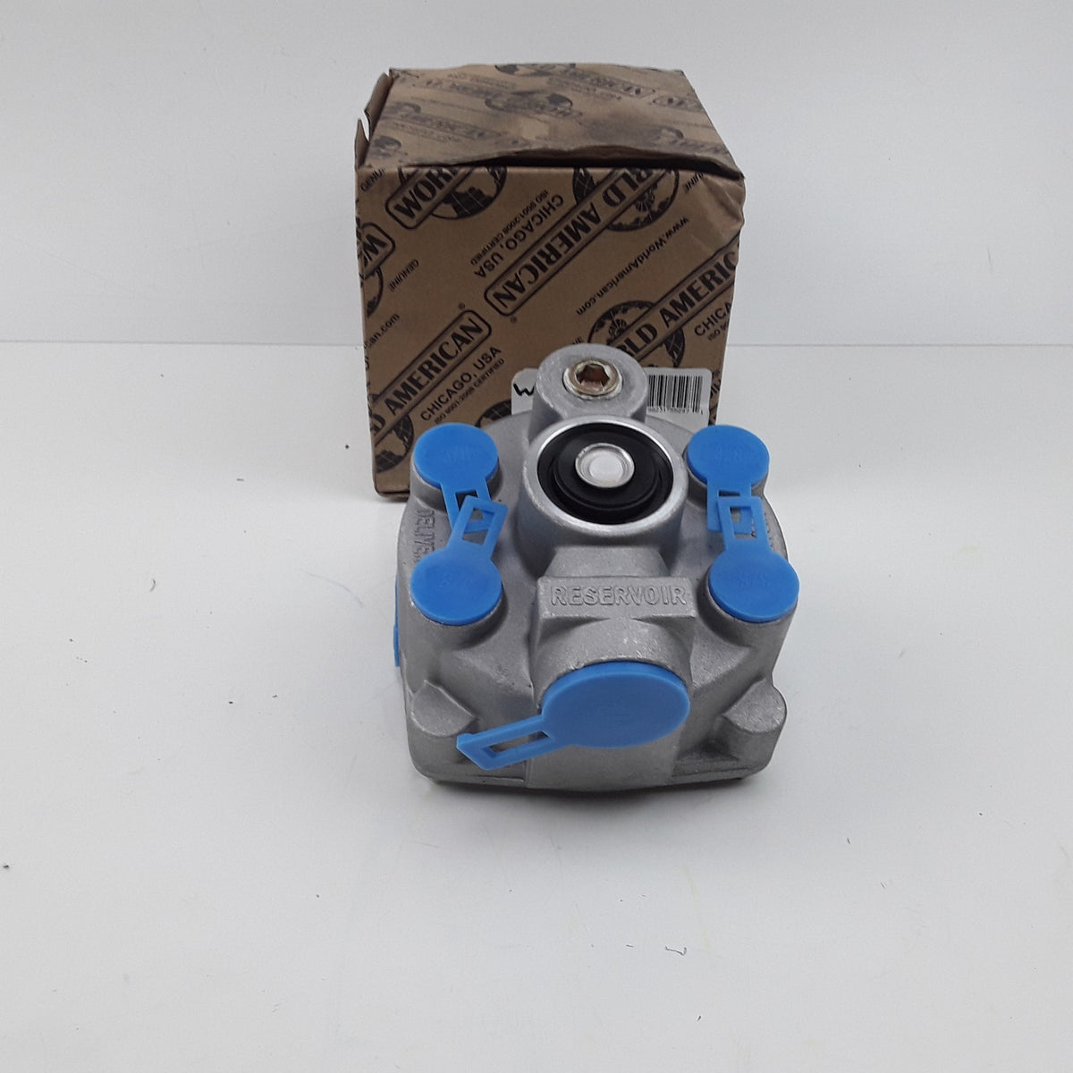Air Brake Emergency Relay Valve - 4 Ports, 3/4" NPT Reservoir, 3/8" Delivery