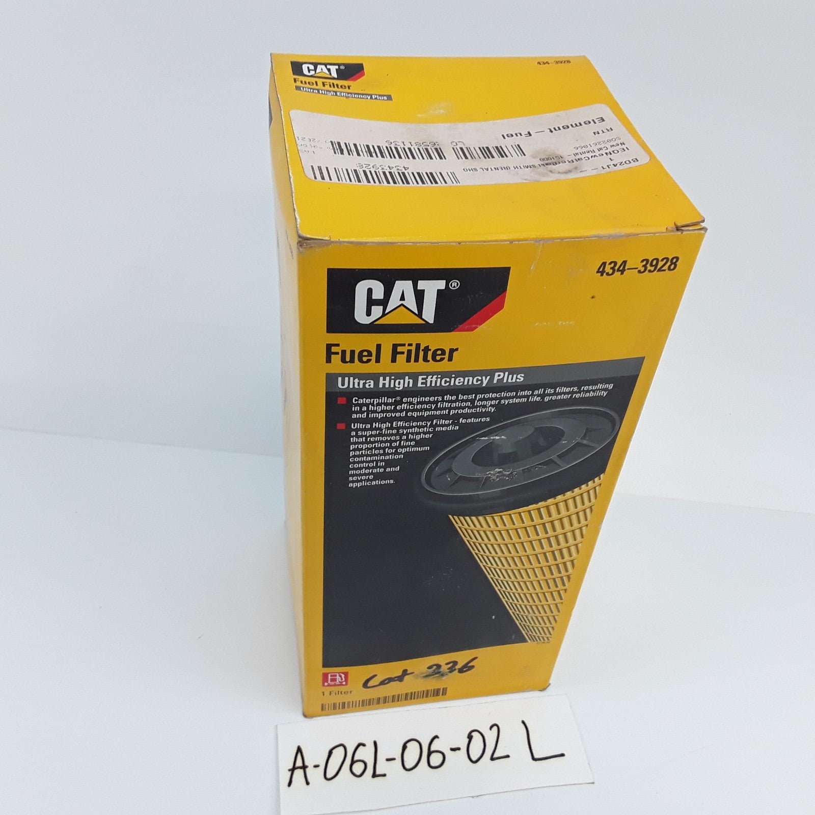 Caterpillar 434-3928 Ultra High Efficiency Fuel Filter Element Heavy Duty