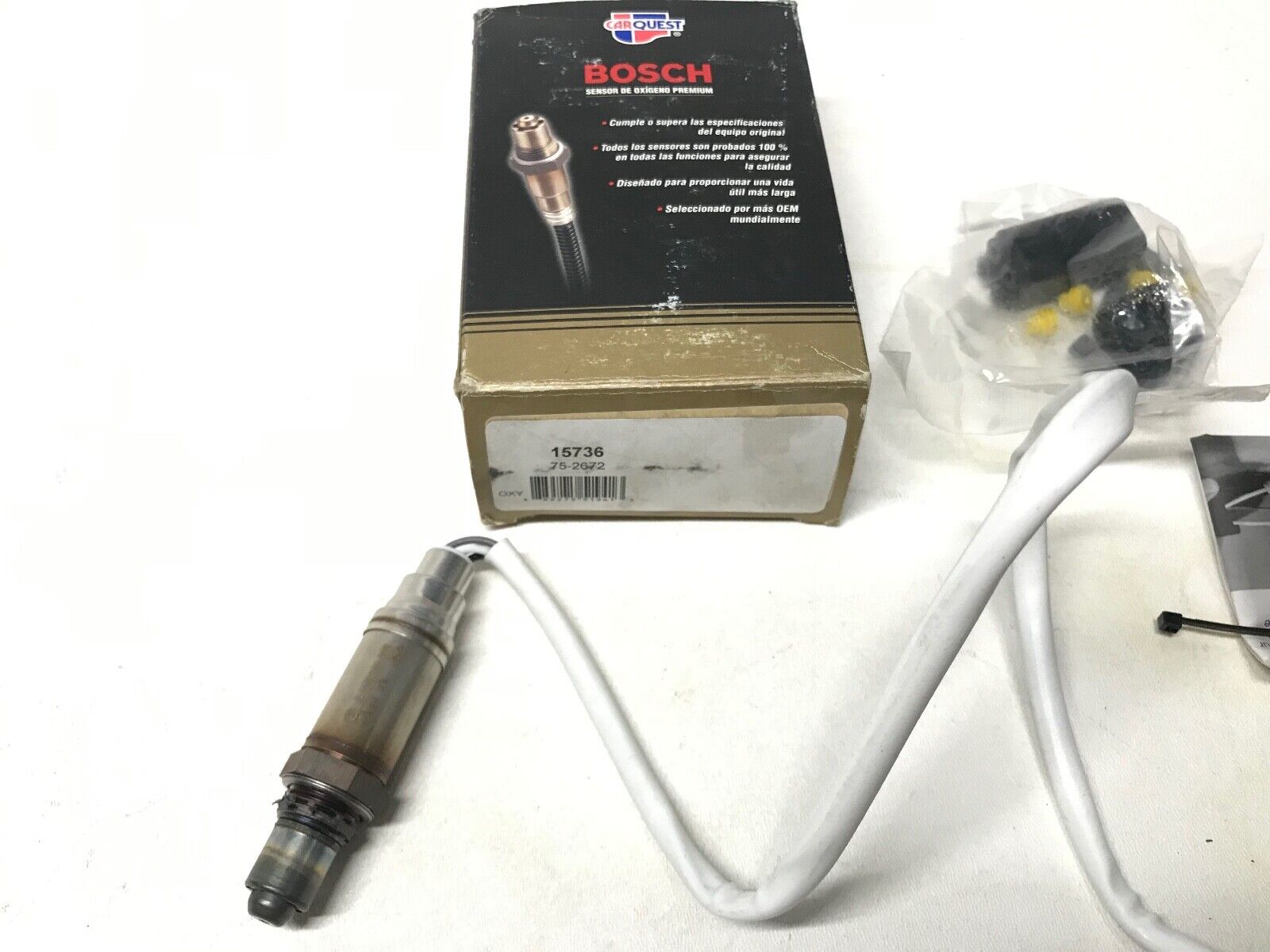 Oxygen Sensor-Universal Bosch 15736 / 75-2672 for BMW, Mercedes, Volkswagen FAST - HotCarParts