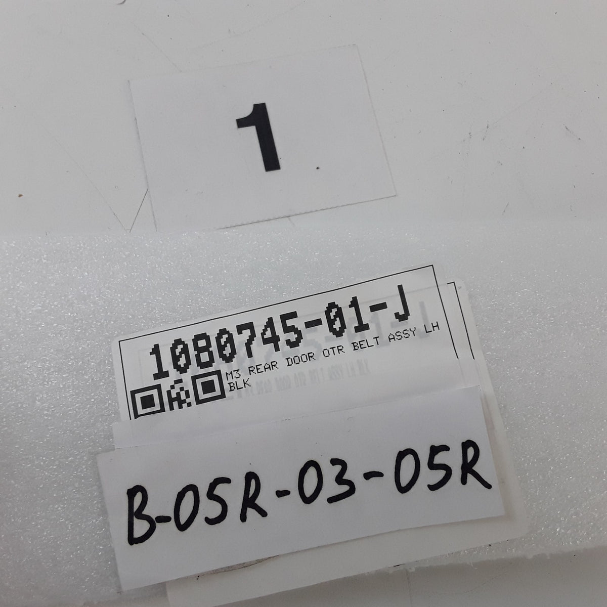 Tesla Model 3 2017-2023 Rear Left Door Window Outer Belt Molding 1080745-01-J