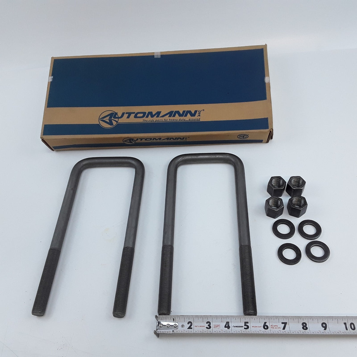 Automann AUBK8254-10 U Bolt Kit Assembly Square 3/4 in. x 4 in. x 10 in.