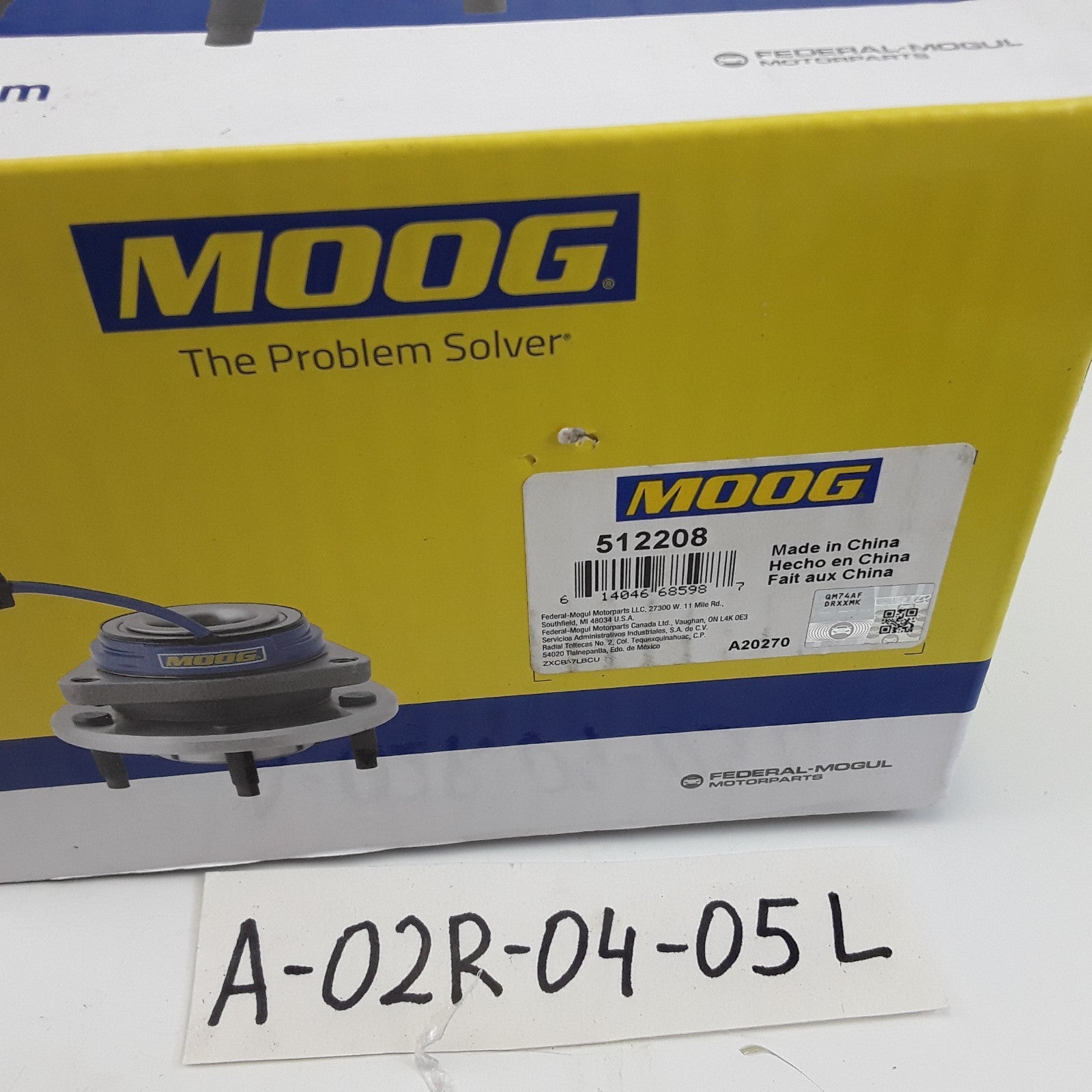 Rear Wheel Bearing and Hub Assembly Moog 512208 Fits Toyota Camry 2002 2003 2004
