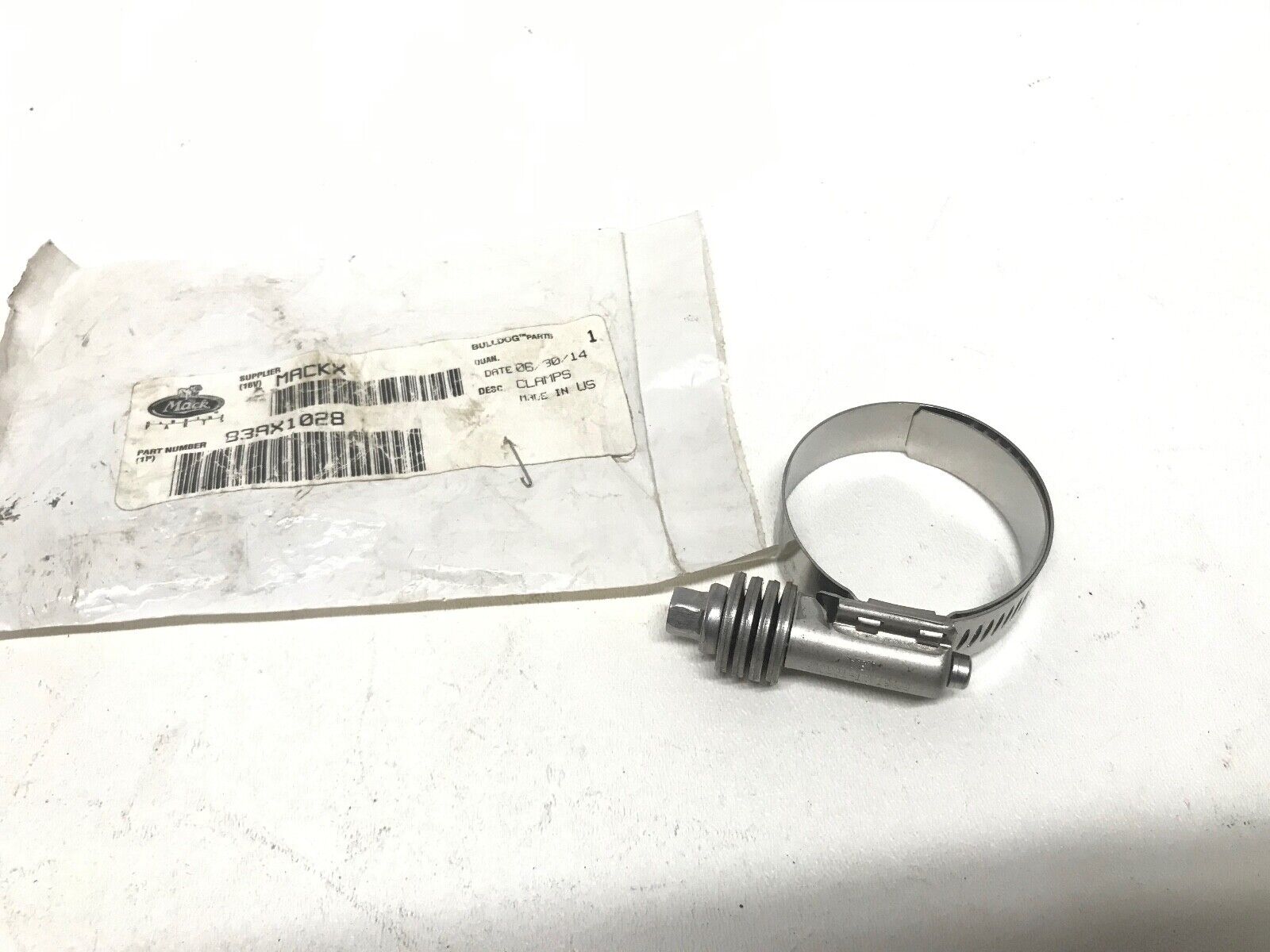 GENUINE MACK OEM 83AX1028 CLAMP HOSE HTR / 10025972 , 25099501, 015548855 - HotCarParts