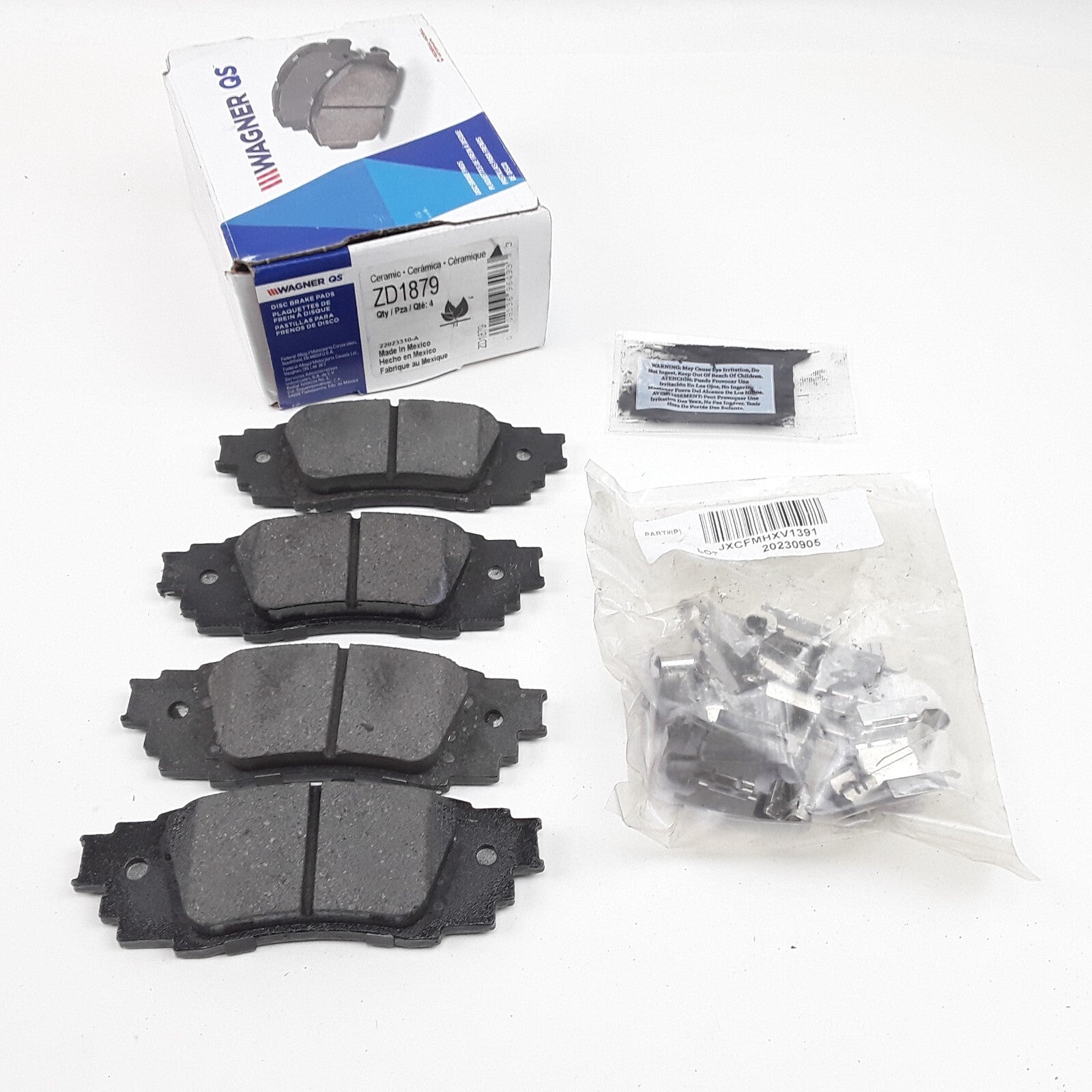 QuickStop Rear Disc Brake Pad Set Fits Lexus RX350 2016-2023 RX450hL 2018-2022