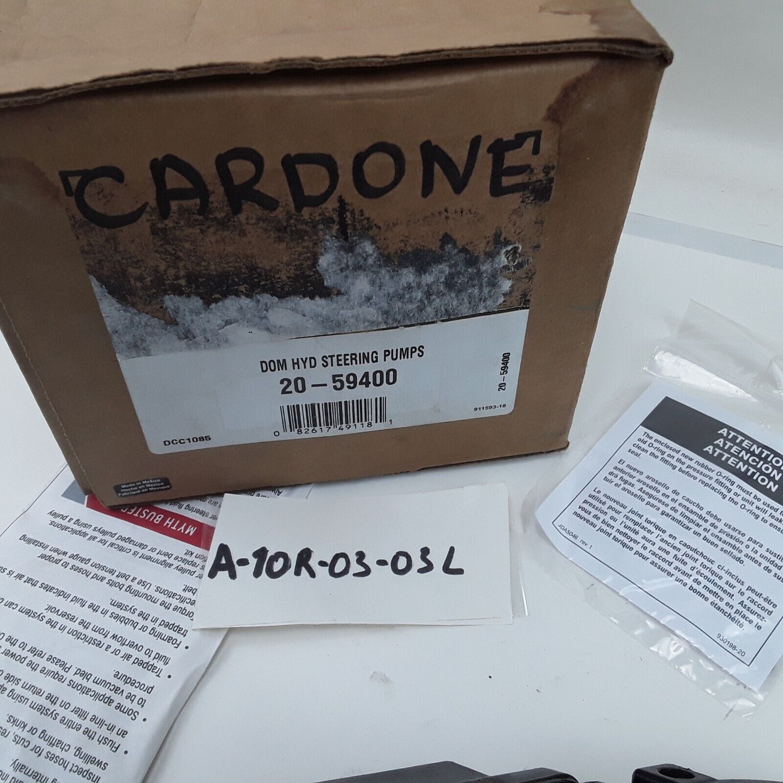 Cardone 20-59400 Power Steering Pump For Cadillac Oldsmobile Pontiac 1998-2005