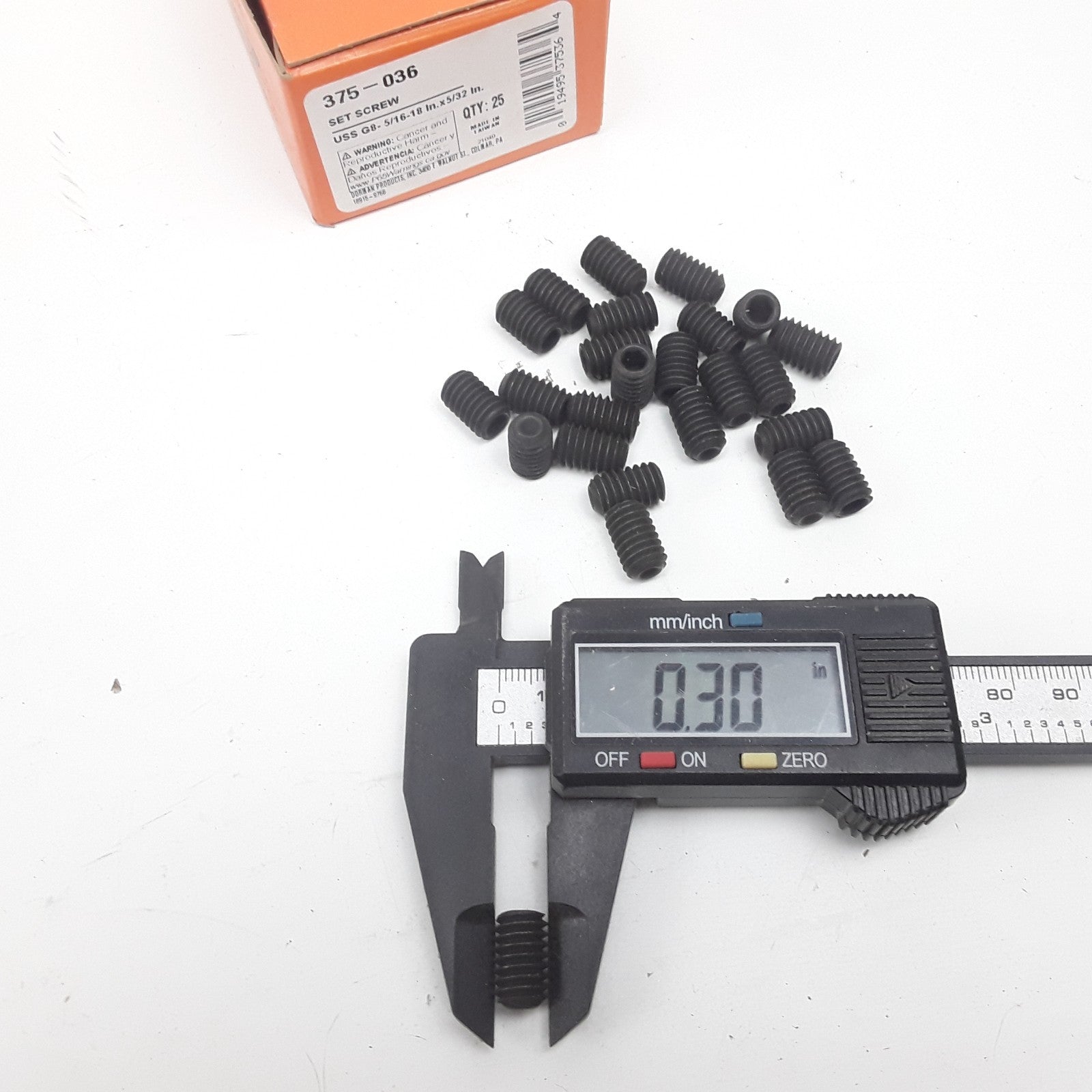 Dorman 375-036 Set Screw Steel Grade 8- 5/16-18 in x 5/32 in Set of 25