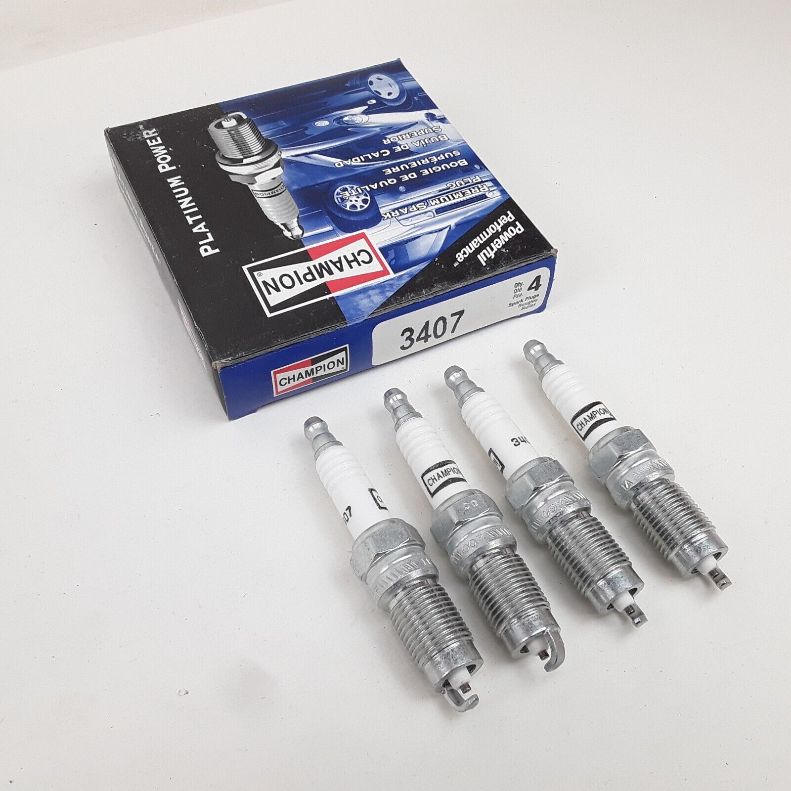 Champion 3407 Platinum Power Spark Plug Fits Ford Lincoln Mercury 1983-2007