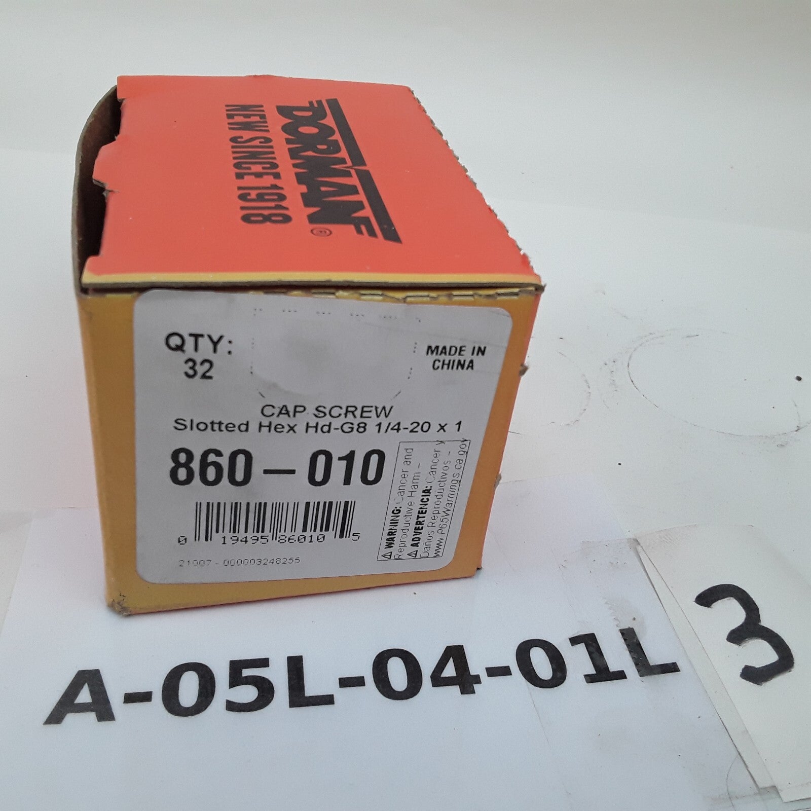 32 Multi-Purpose Car Truck Steel Bolt Cap Screw-Hex Head-Grade 8- 1/4-20 x 1 In