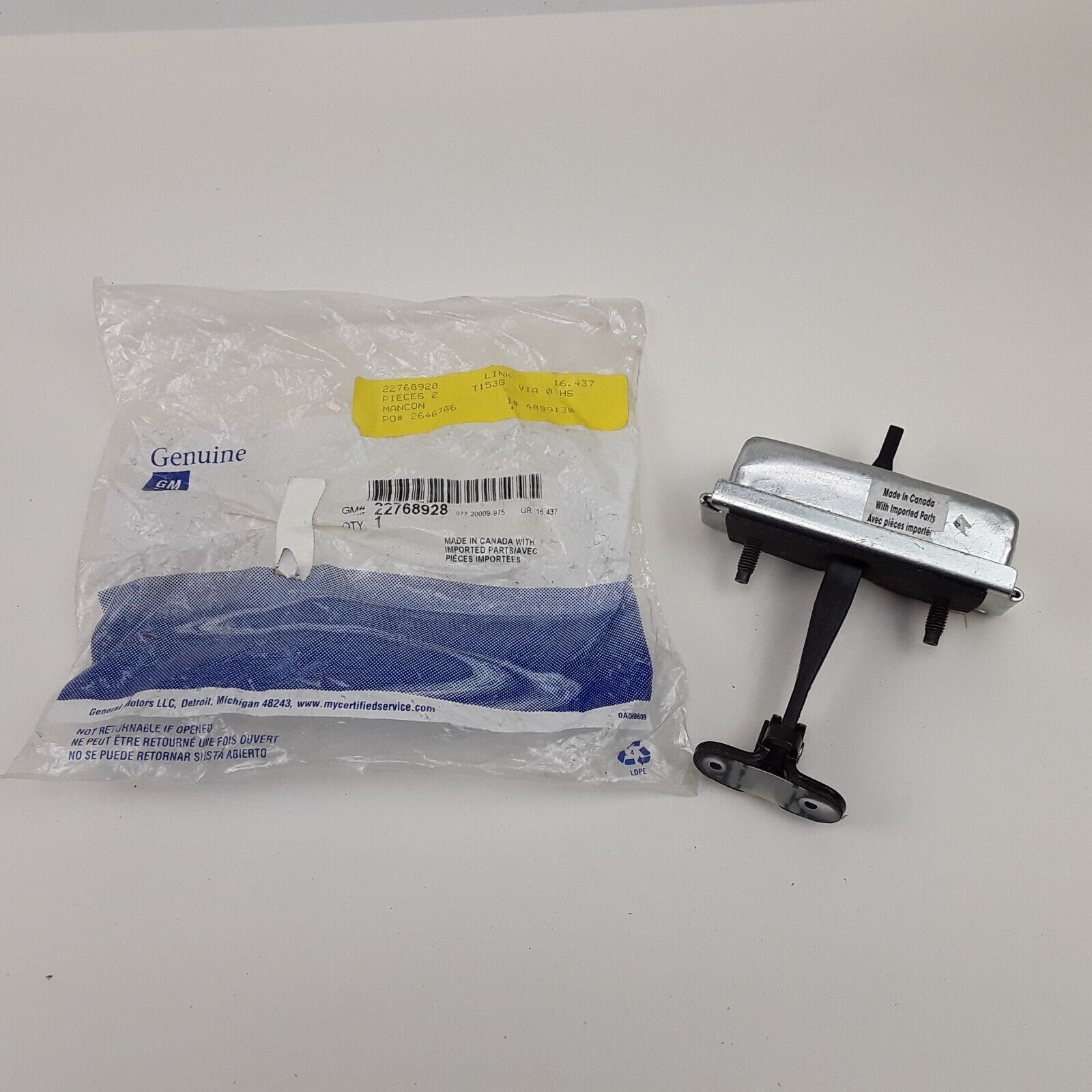 GM 22768928 Door Check Arm for Chevy Express, GMC Savana 1996-2024