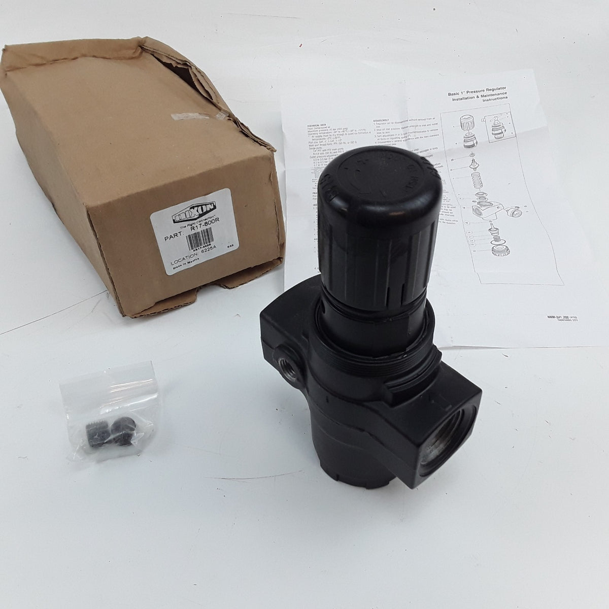 Dixon R17-800R Series 1 FRLs R17 R18-Series Jumbo Regulator Without Gauge