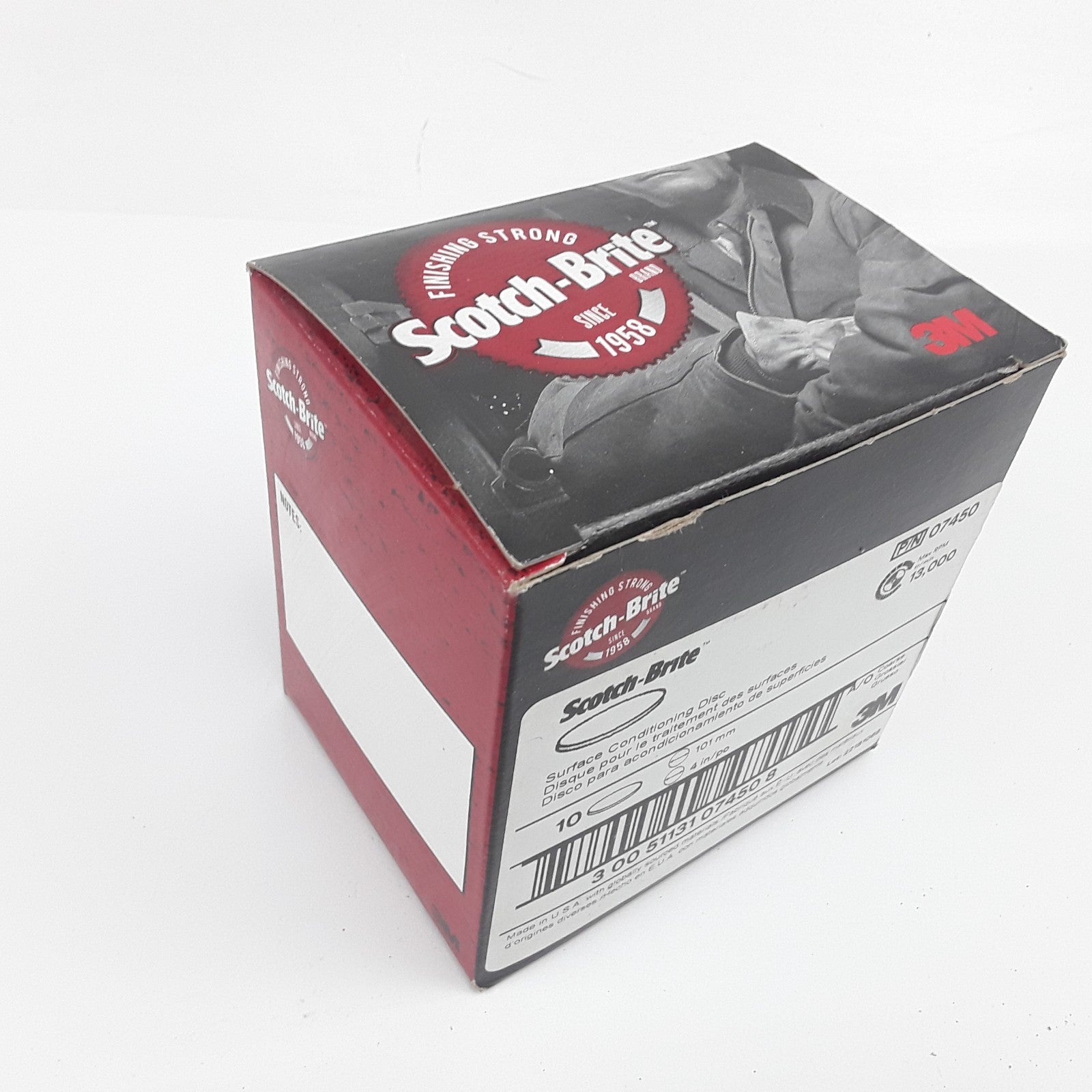 3M Automotive 07450 4" Scotch Brite Surface Conditioning Discs Coarse Brown 10pk