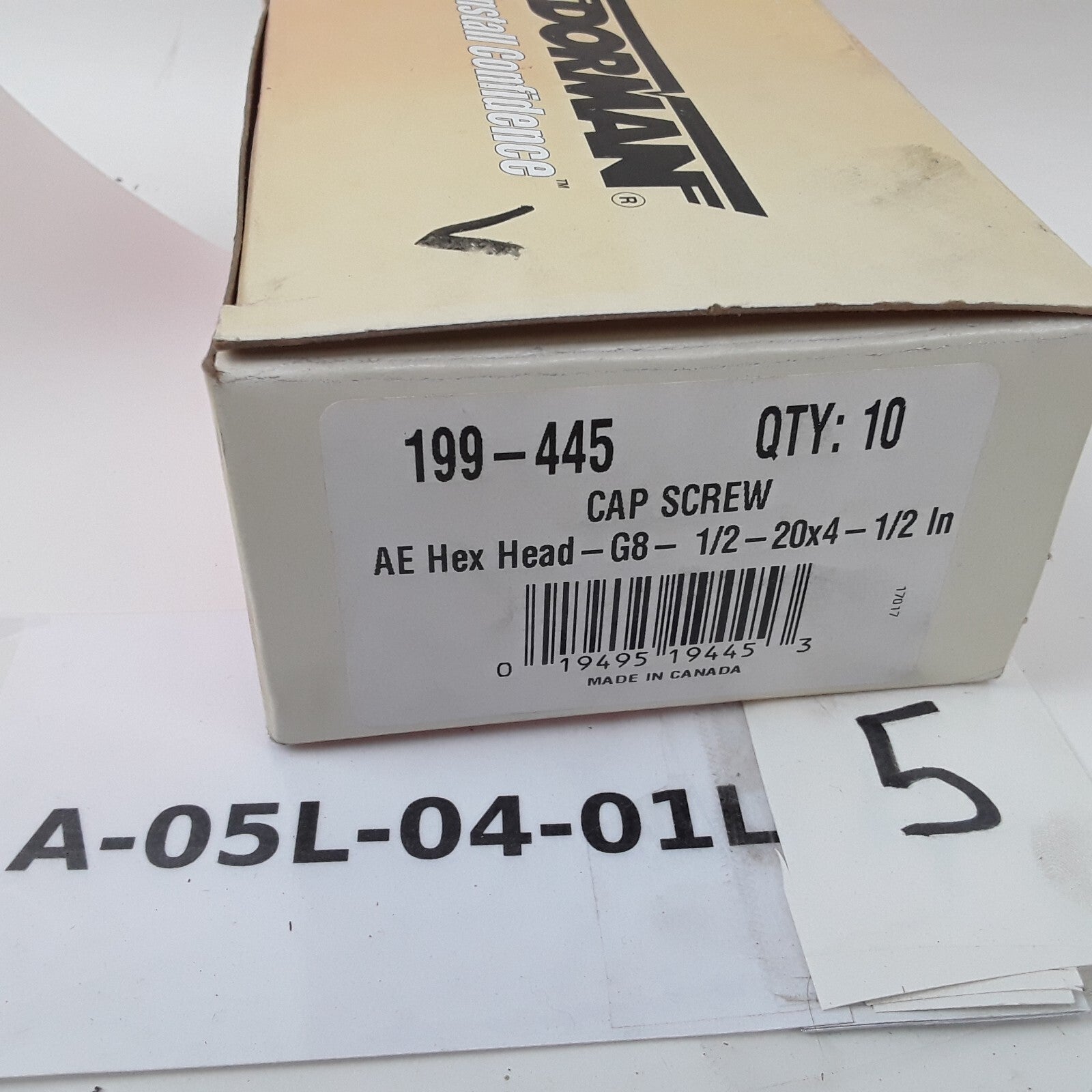 10 pcs Multipurpose Car Truck Bolt Cap Screw-Hex Head-Grade 8- 1/2-20 x 4-1/2 In