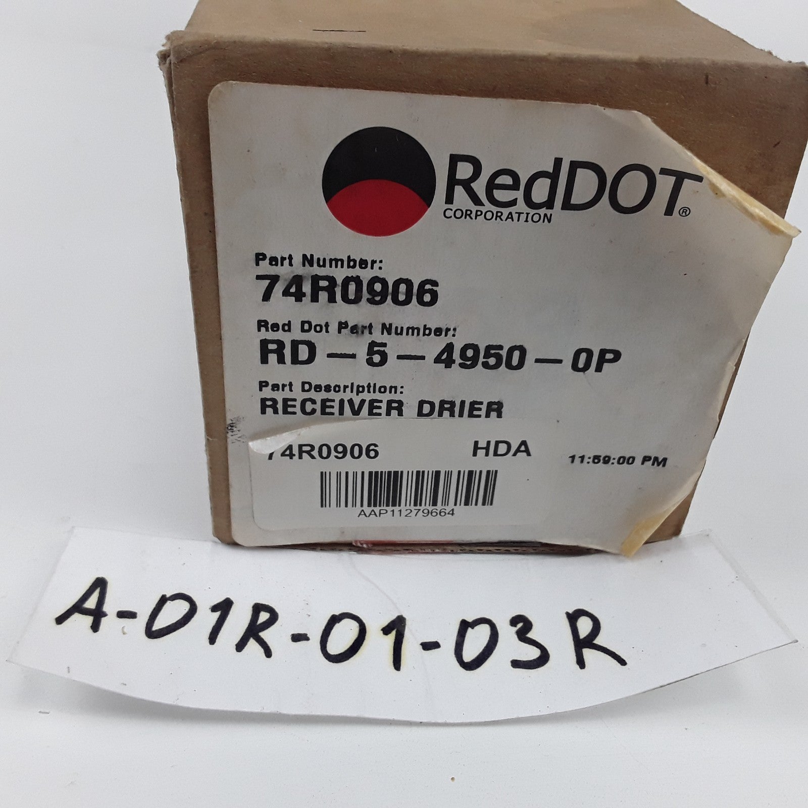 Red Dot 74R0906 Steel Filter Drier Assembly Fits Freightliner FL70 FL80 (2001)