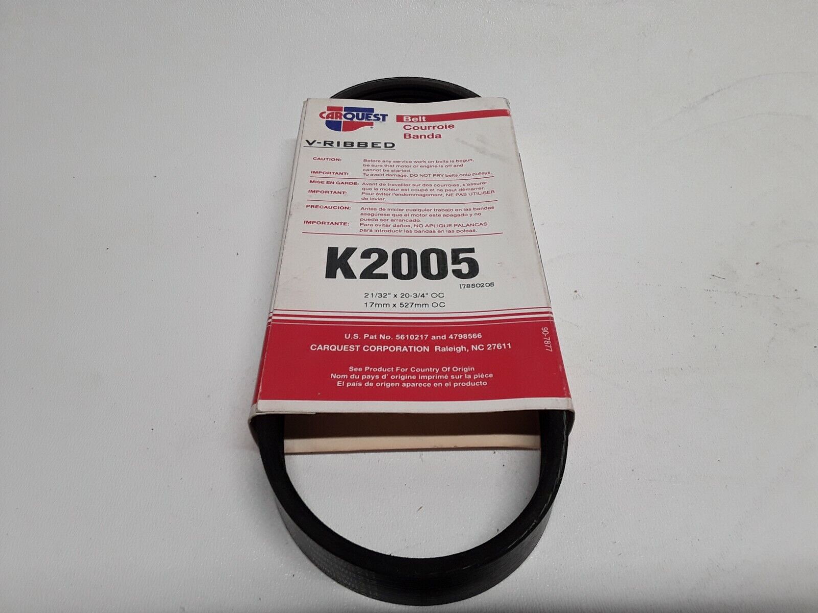 CARQUEST 200K5-Serpentine fits Belt Skylark,Beretta,Achieva,Calais,Grand Am,Prix - HotCarParts