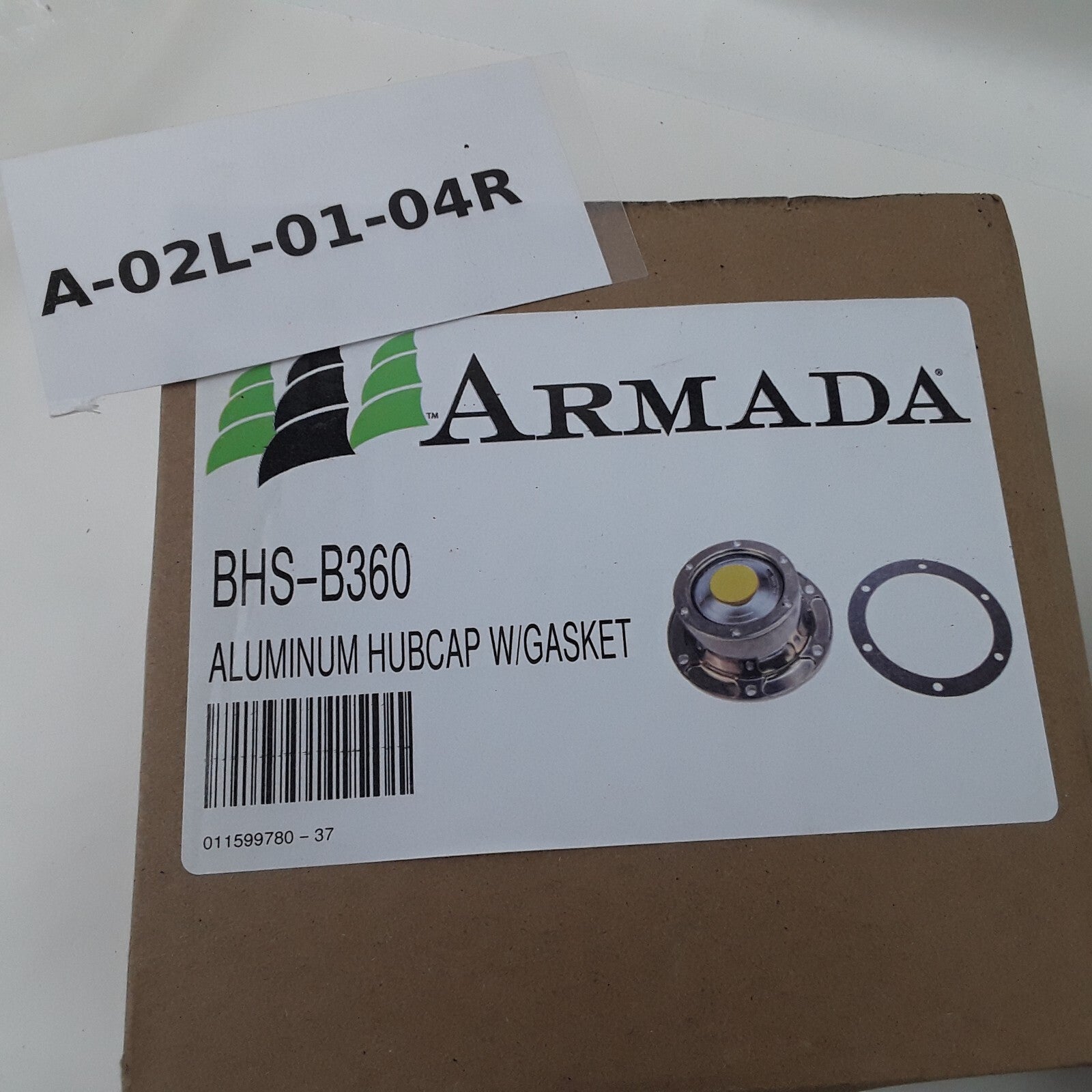 Hub Cap 6 Hole Aluminum w/ Gasket Replaces STM 3434009 5-1/2" Bolt Circle, 6-1/4