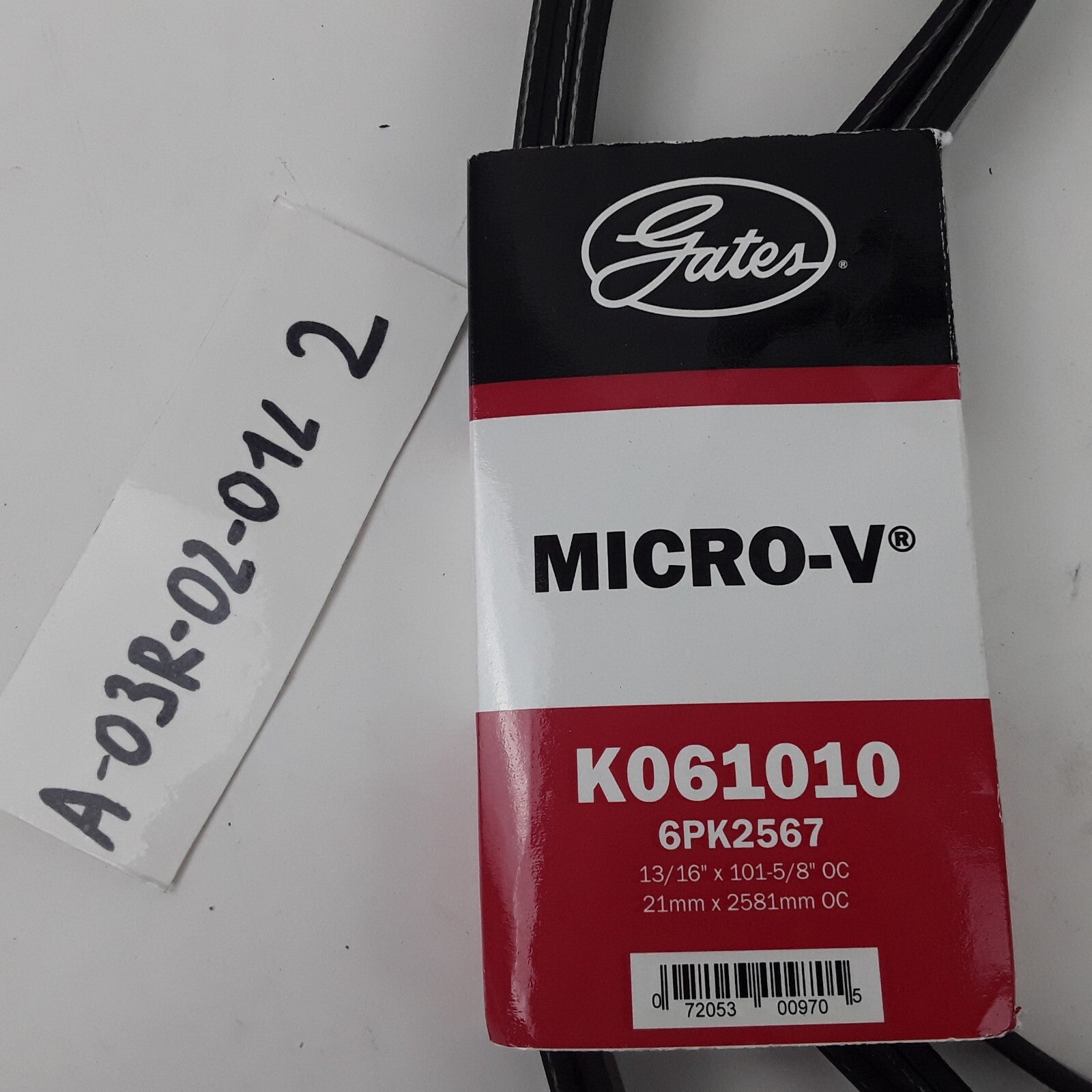 Serpentine Micro-V Belt Fits Chevrolet C1500 Suburban 1998 Ford Taurus 1990