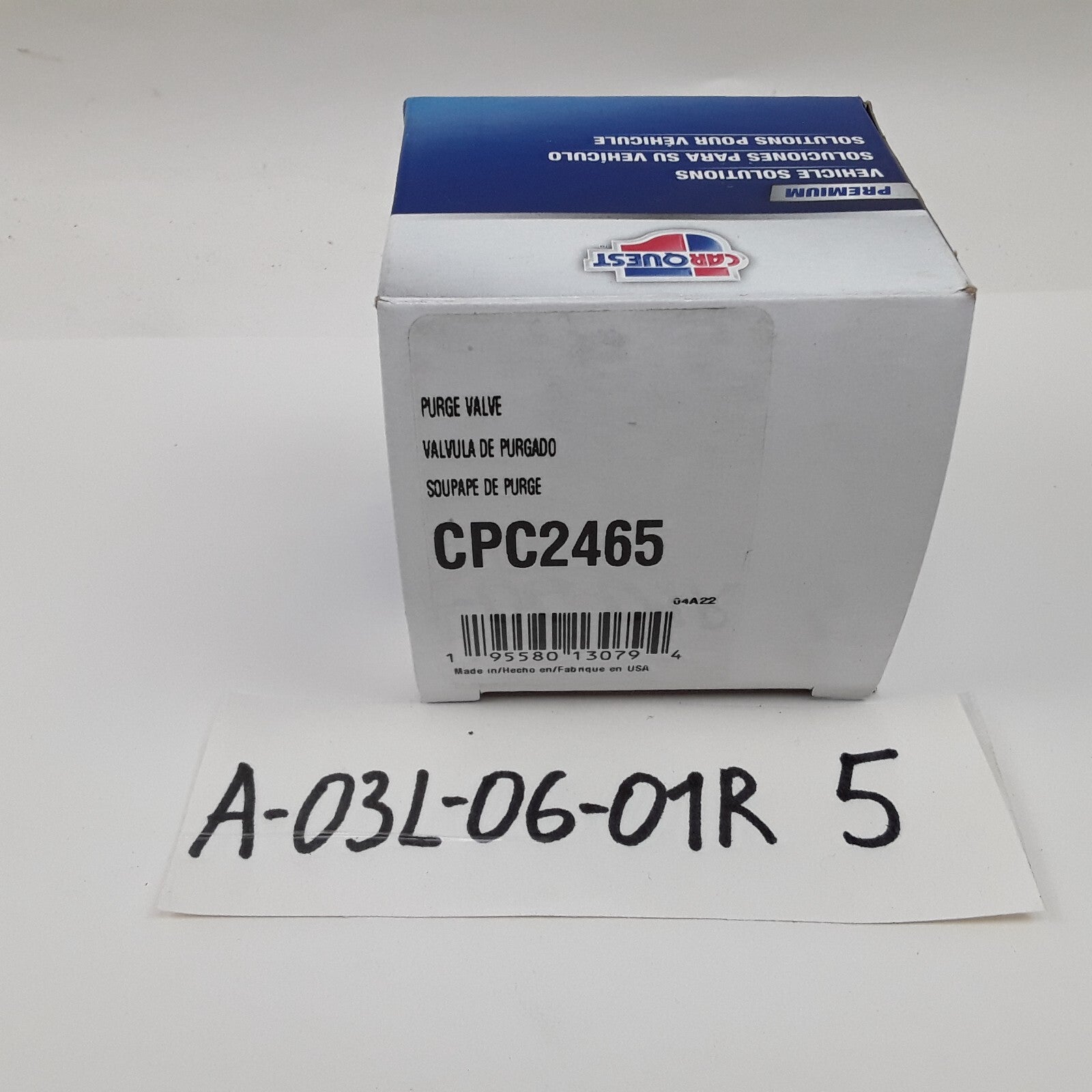 Carquest CPC2465 - Canister Purge Valve High-Grade Fits Infiniti M35h 2012