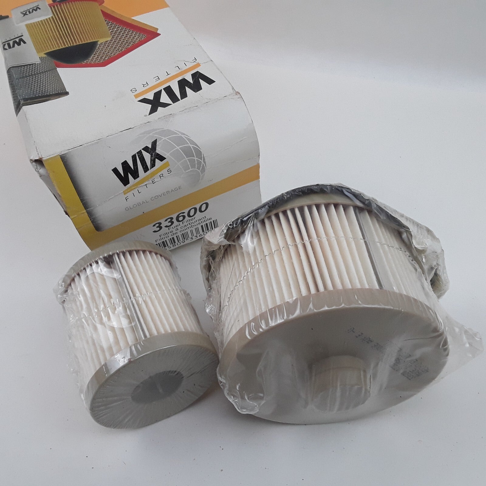 WIX 33600 Engine Fuel Filter Fits Ford E-450 E-350 Super Duty E-350 Club Wagon
