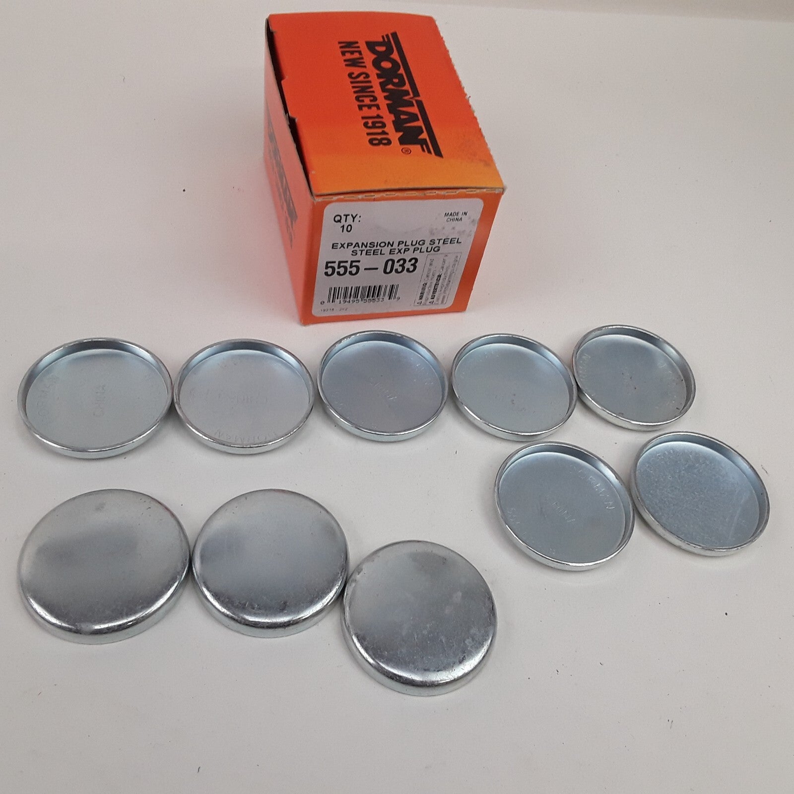 Steel Cup Expansion Plug 1-45/64 In. SC Height 0.270 Fits Chrysler Dodge Ford