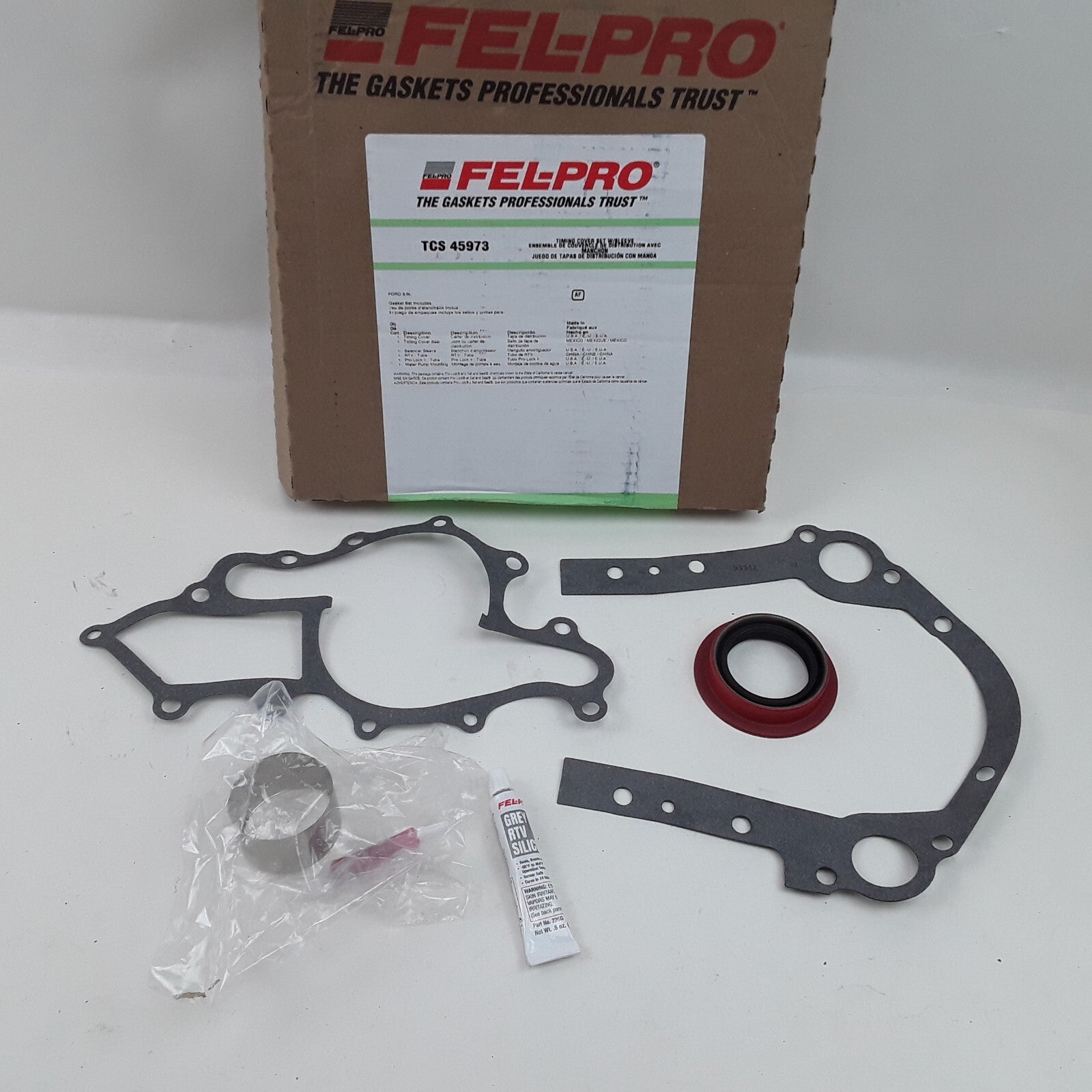 Engine Timing Cover Gasket Set Fits Mercury Topaz 1992 Ford Windstar 95 1998-99