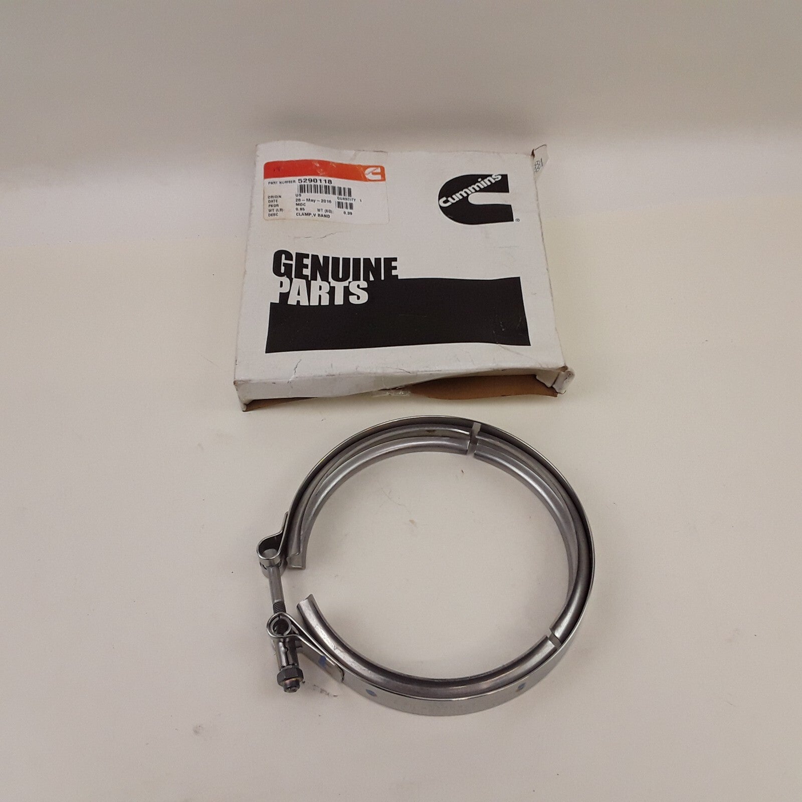 Cummins 5290118 Car Truck Exhaust Pipe Filter Turbocharger V Band Clamp