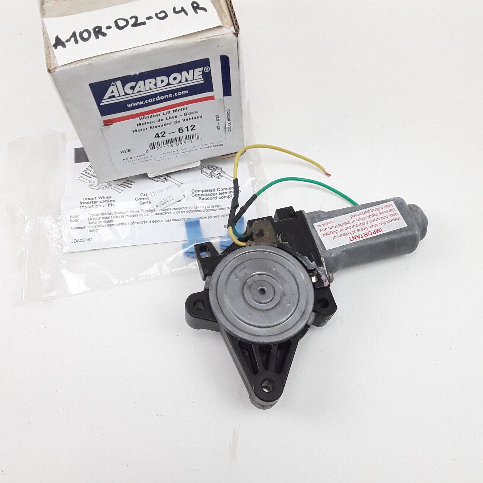 Cardone 42-612 Rear & Front Right Window Power Motor For Chrysler, Jeep 1996-06
