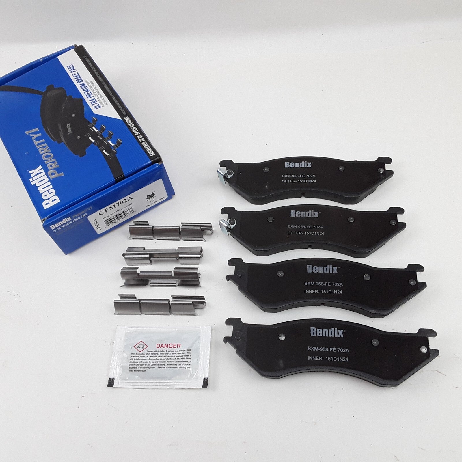 Disc Brake Pad Set-Priority One Semi-Metallic Fits Dodge Ram 1500 2006-2008