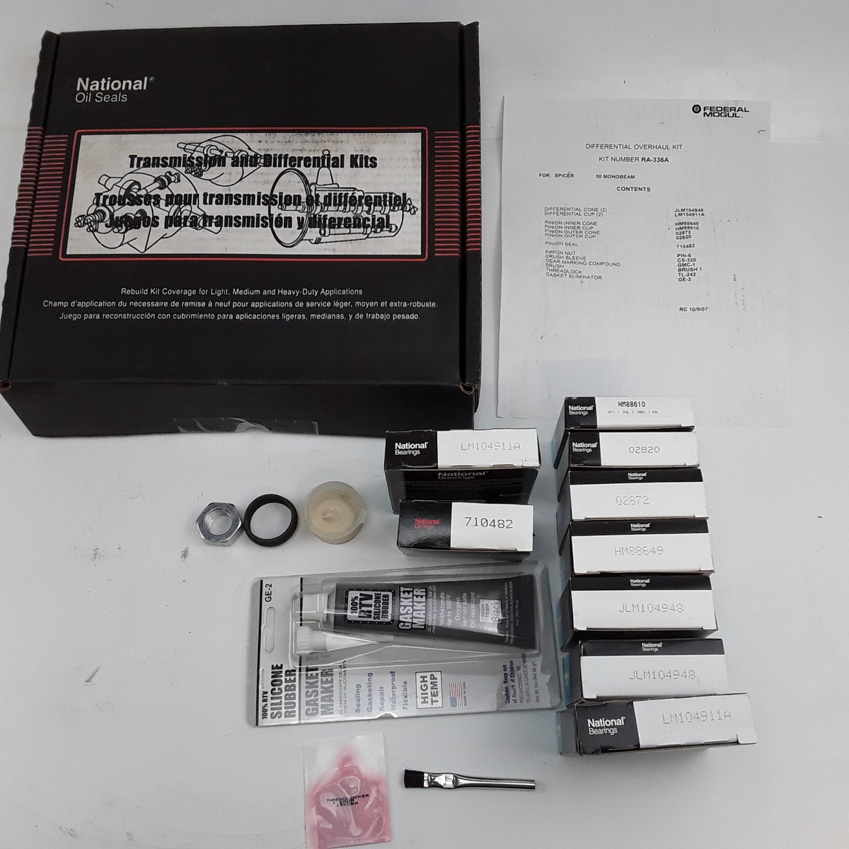 Differential Bearing Kit Fits Ford Excursion F-350 F-250 Super Duty (1980-2004)
